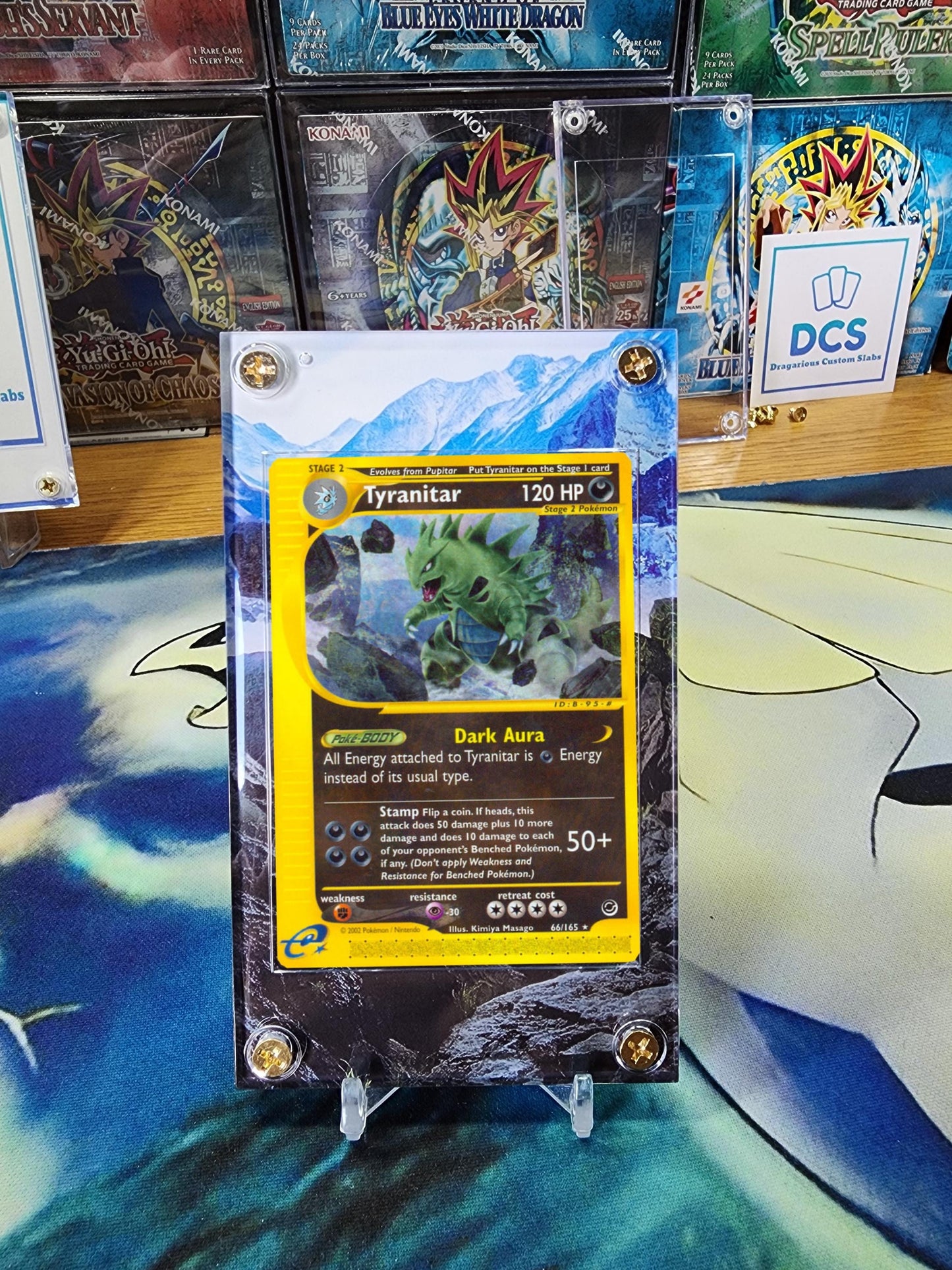 X2 Pokemon Tyranitar 66/165 29/165 Expedition Aquapolis Custom Case