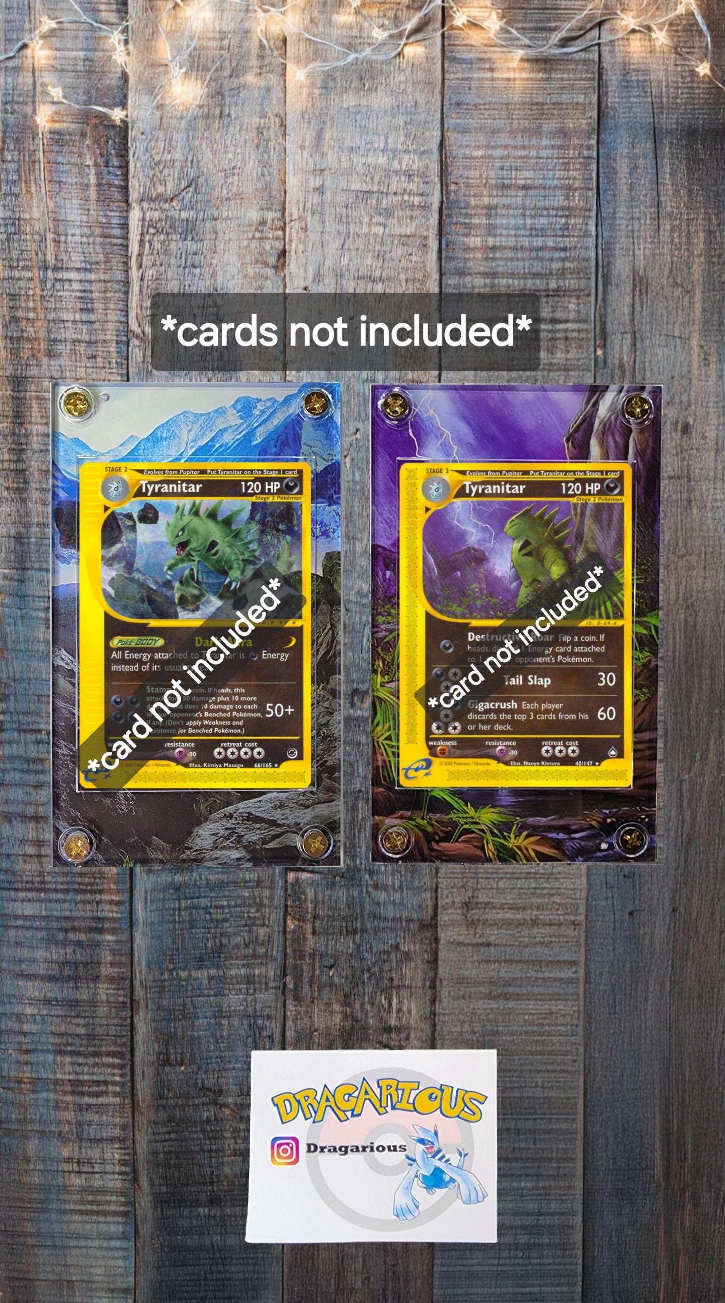 X2 Pokemon Tyranitar 66/165 29/165 Expedition Aquapolis Custom Case