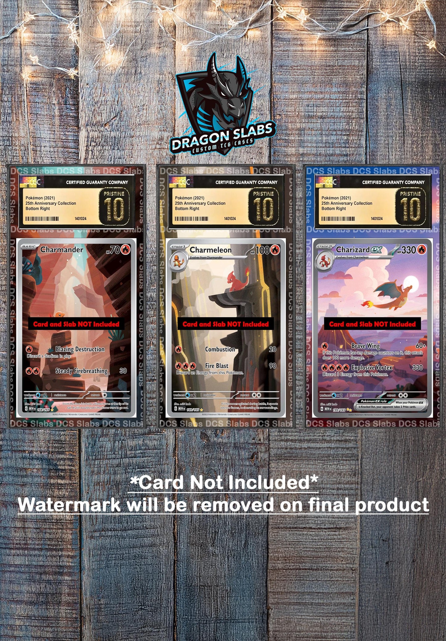 x3 Charmander Charmeleon Charizard EX 170,171,200 PSA bgs CGC tag Extended Artwork Pokemon 151