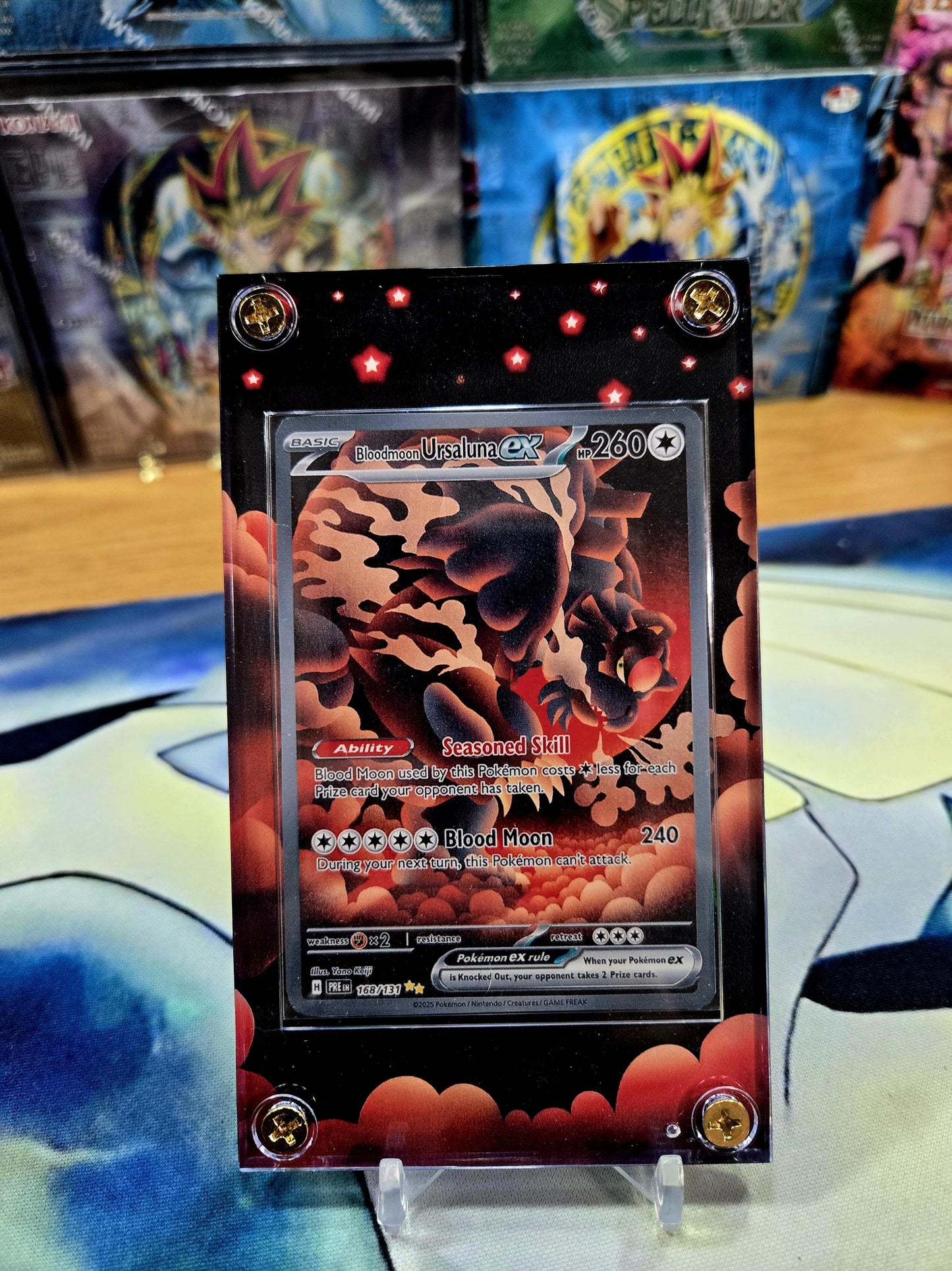 Pokemon Bloodmoon Ursaluna EX SIR 1568/131 Prismatic Evolutions Custom Case