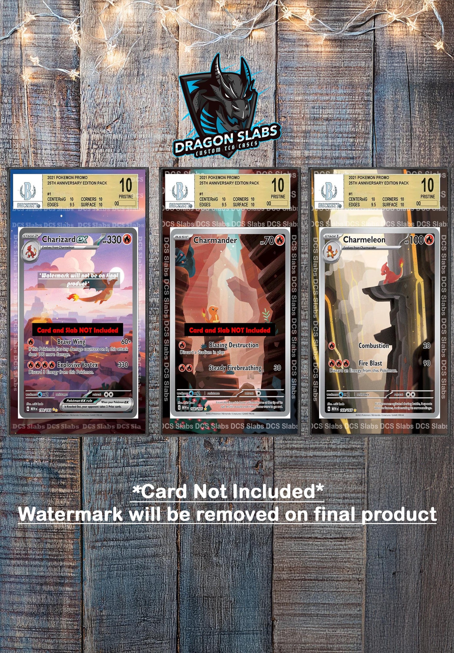 x3 Charmander Charmeleon Charizard EX 170,171,200 PSA bgs CGC tag Extended Artwork Pokemon 151