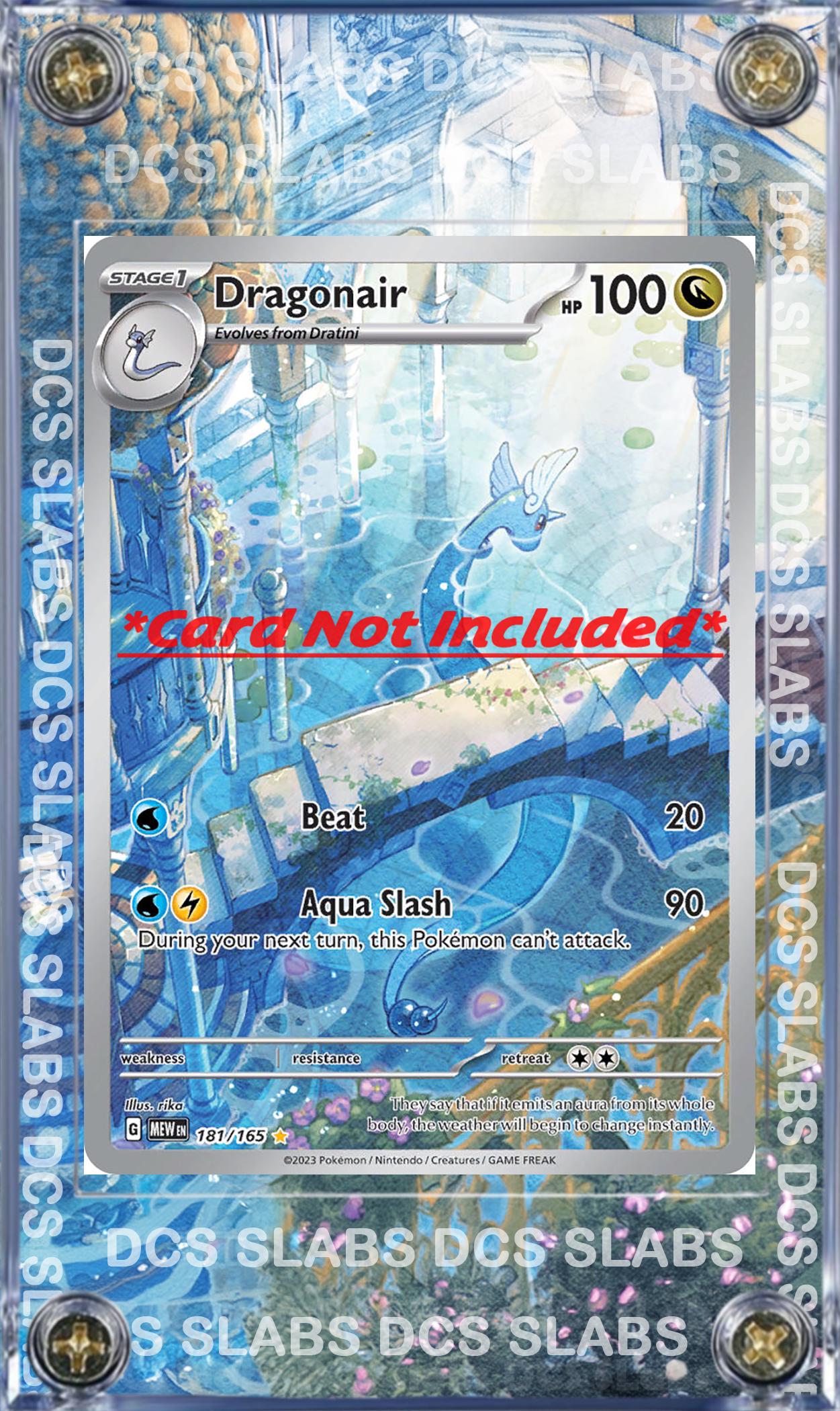 Pokemon 151 Dragonair IR 181/165 Custom Display Case from Pokemon 151