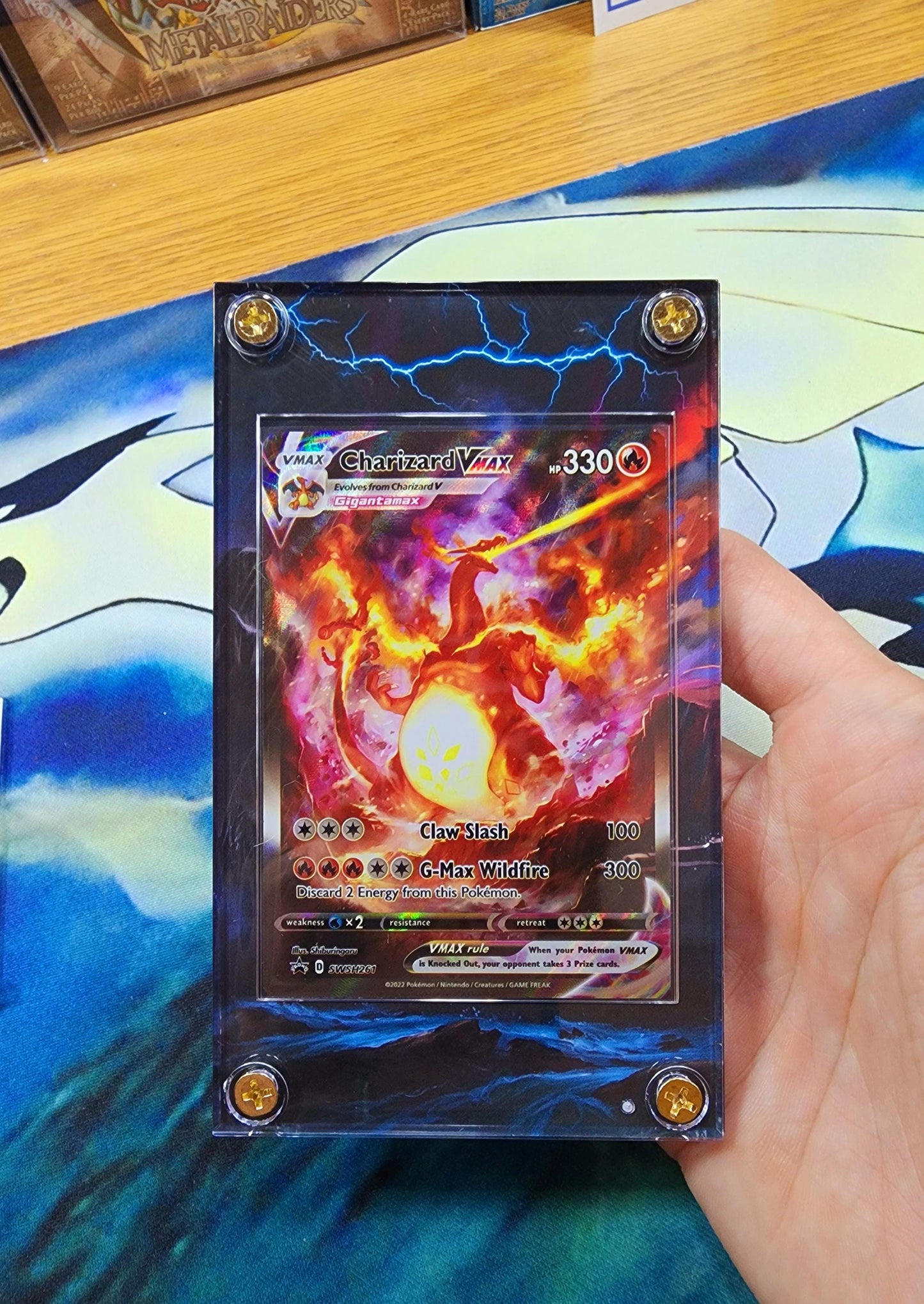 X3 Pokemon Charizard V Vstar Vmax SWSH260 261 262 Promo Custom Display Cases
