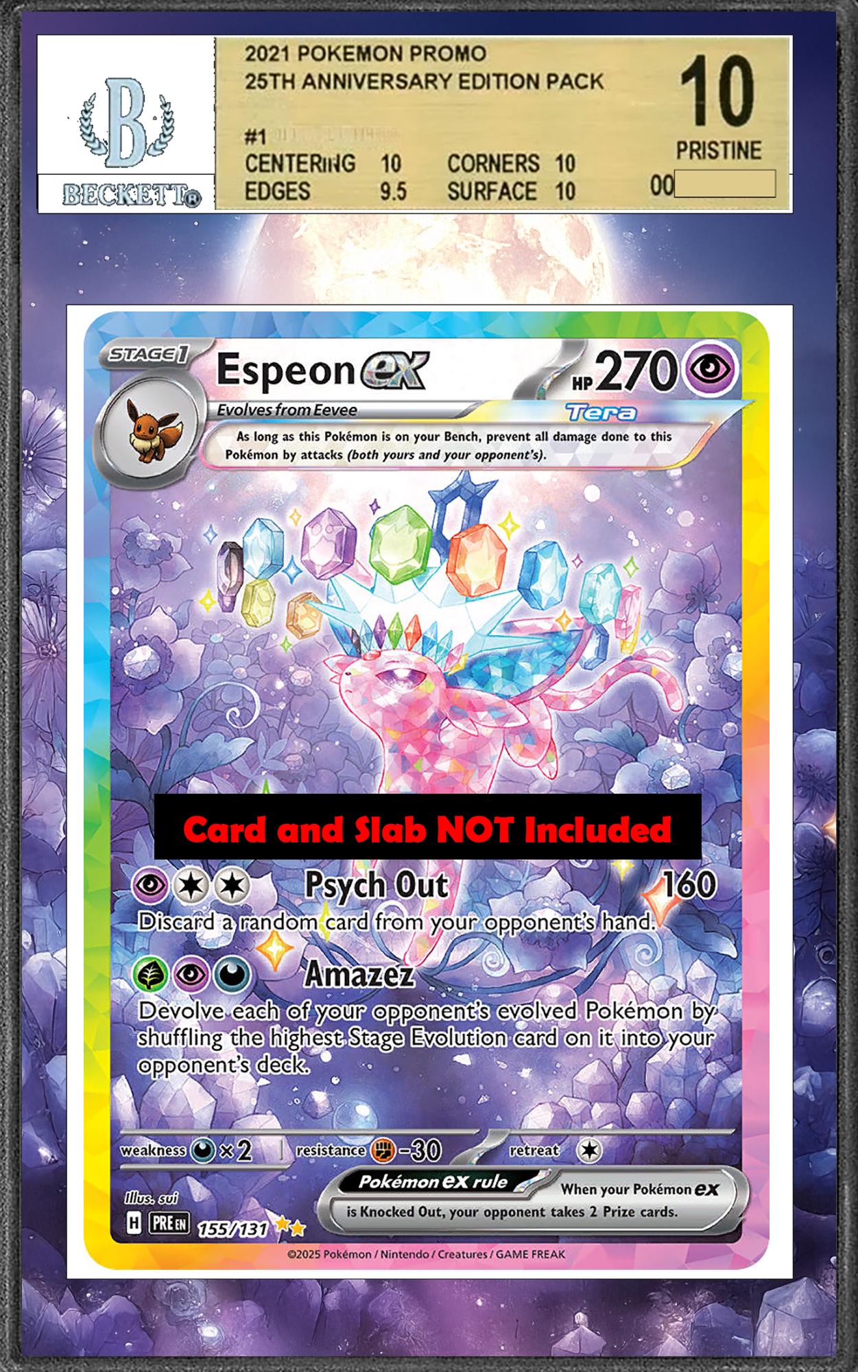 Espeon ex 155/131 PSA bgs CGC tag Extended Artwork Pokemon TCG from Prismatic Evolutions
