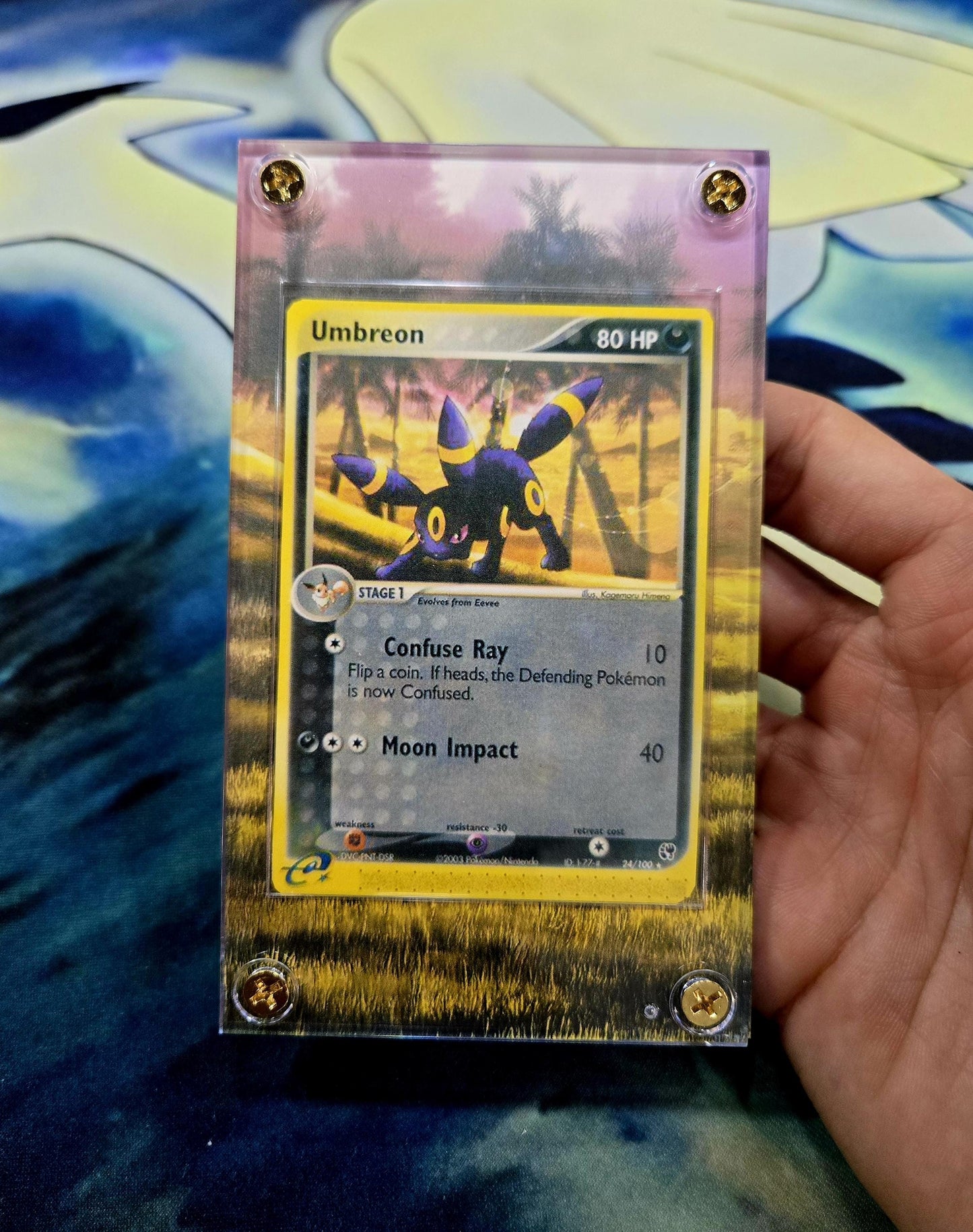 Pokemon Umbreon EX 24/100 Sandstorm Custom Case