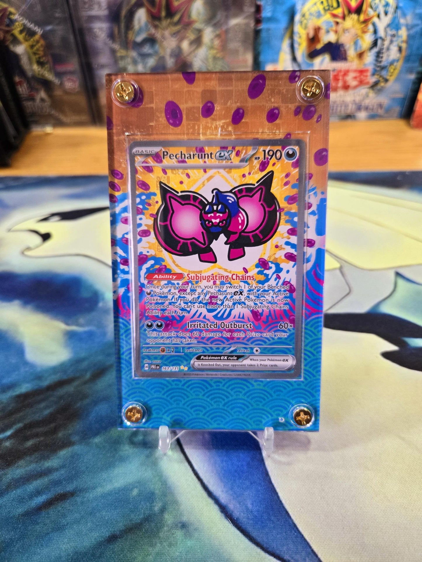 Pokemon Pecharunt EX SIR 163/131 Prismatic Evolutions Custom Case