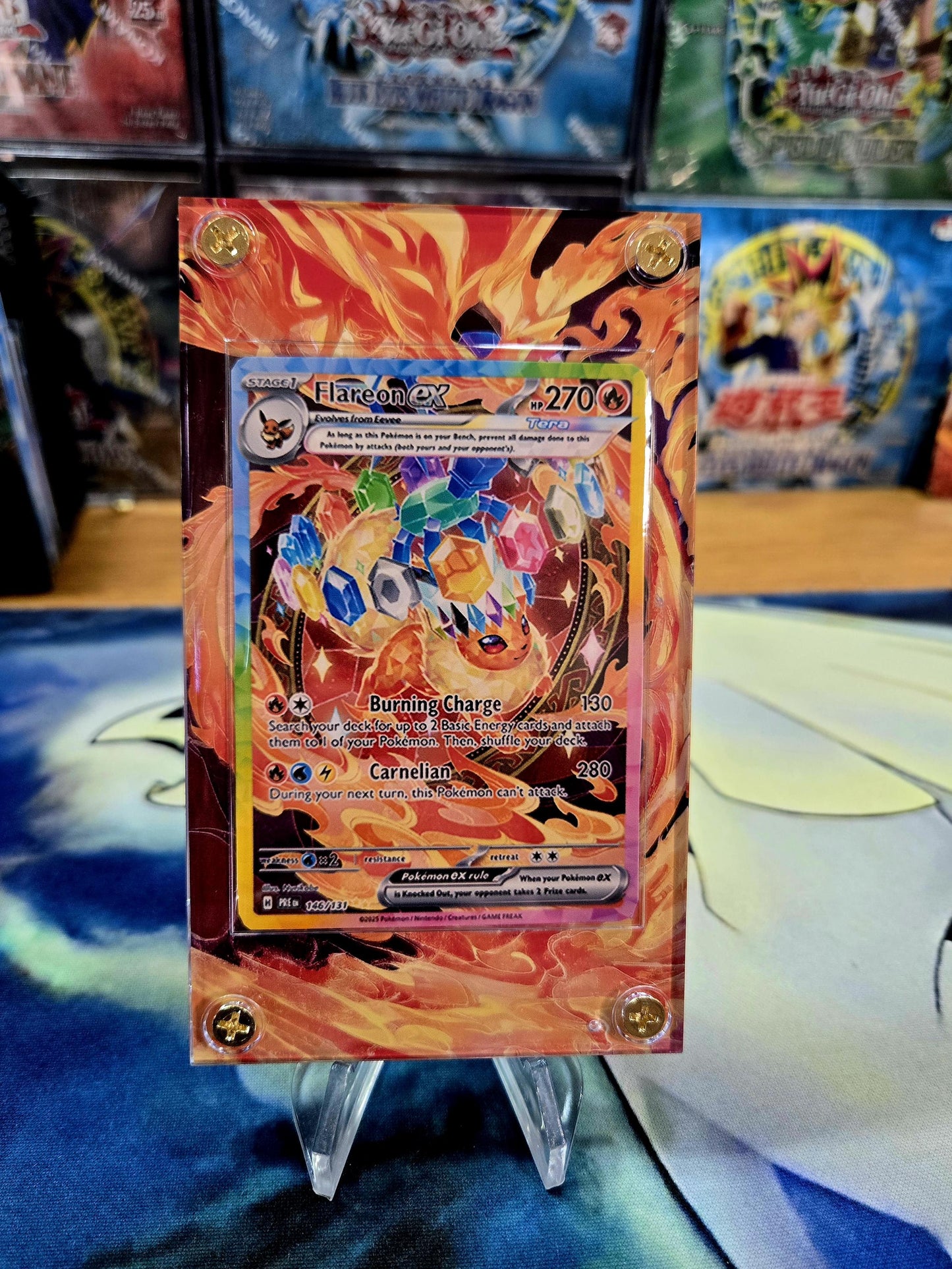x3 Pokemon Card Jolteon, Vaporeon, Flareon EX SIR 146,149,153 Prismatic Evolutions Custom Cases