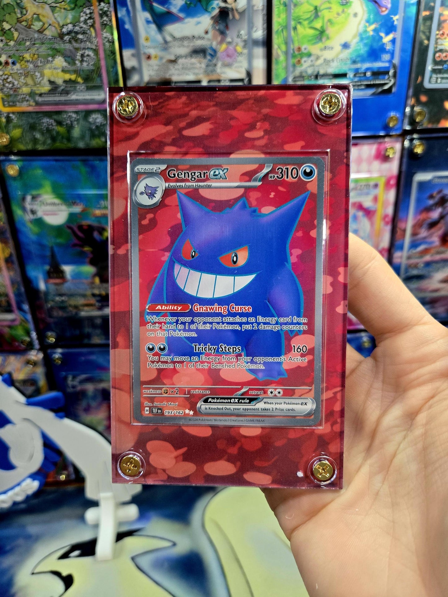 Pokemon Gengar ex 193/162 Temporal Forces Extended Art Case