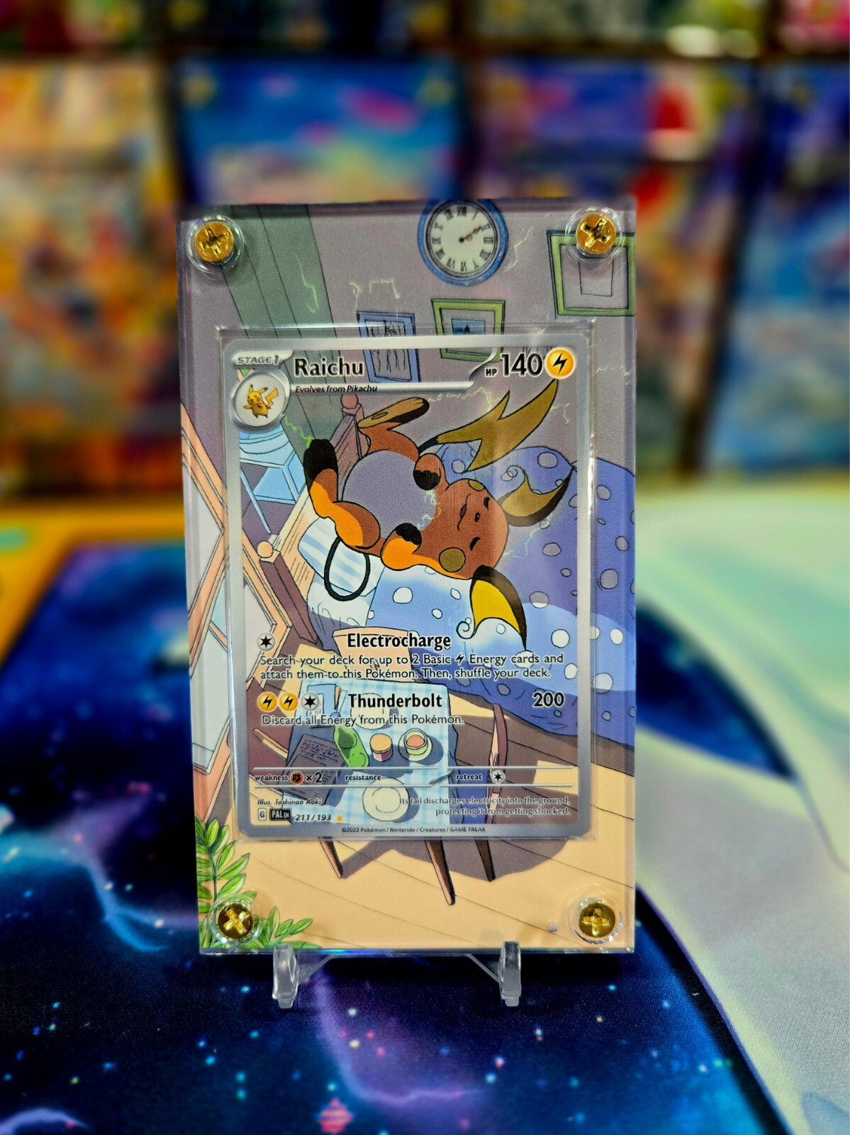 Pokemon Raichu 211/193 Paldea Evolved Extended Art Case