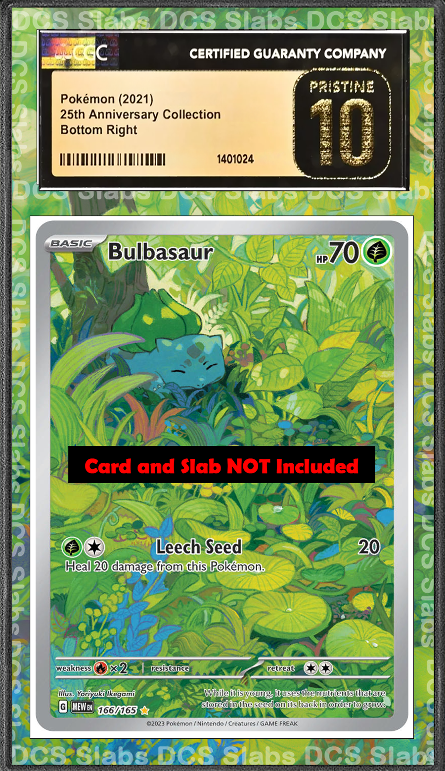 Bulbasaur 166/165 Pokemon 151 PSA BGS CGC TAG Extended Artwork Pokemon TCG