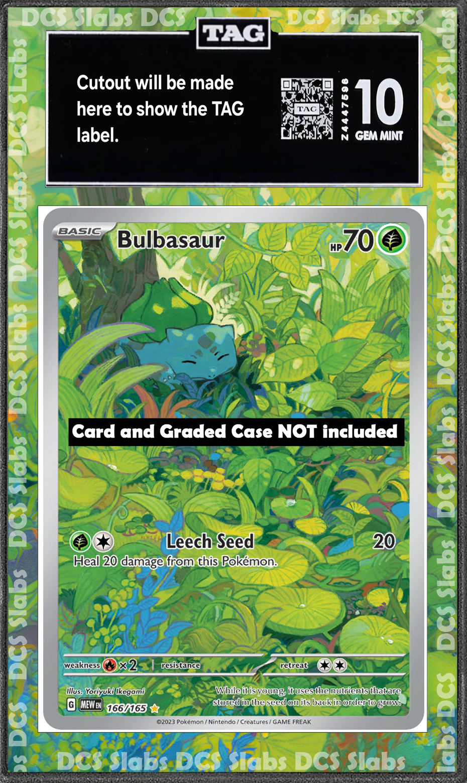 Bulbasaur 166/165 Pokemon 151 PSA BGS CGC TAG Extended Artwork Pokemon TCG