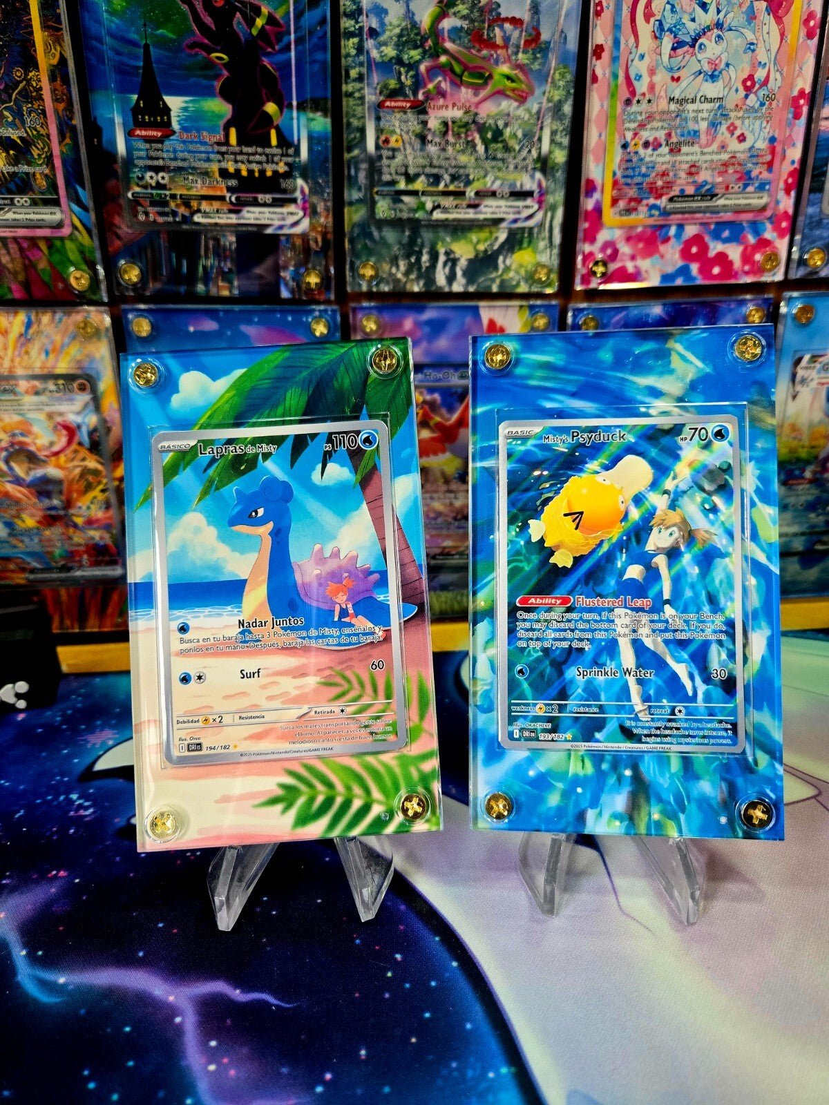 Pokemon Misty's Psyduck Mistys Lapras 193 194 Destined Rivals Extended Art Case