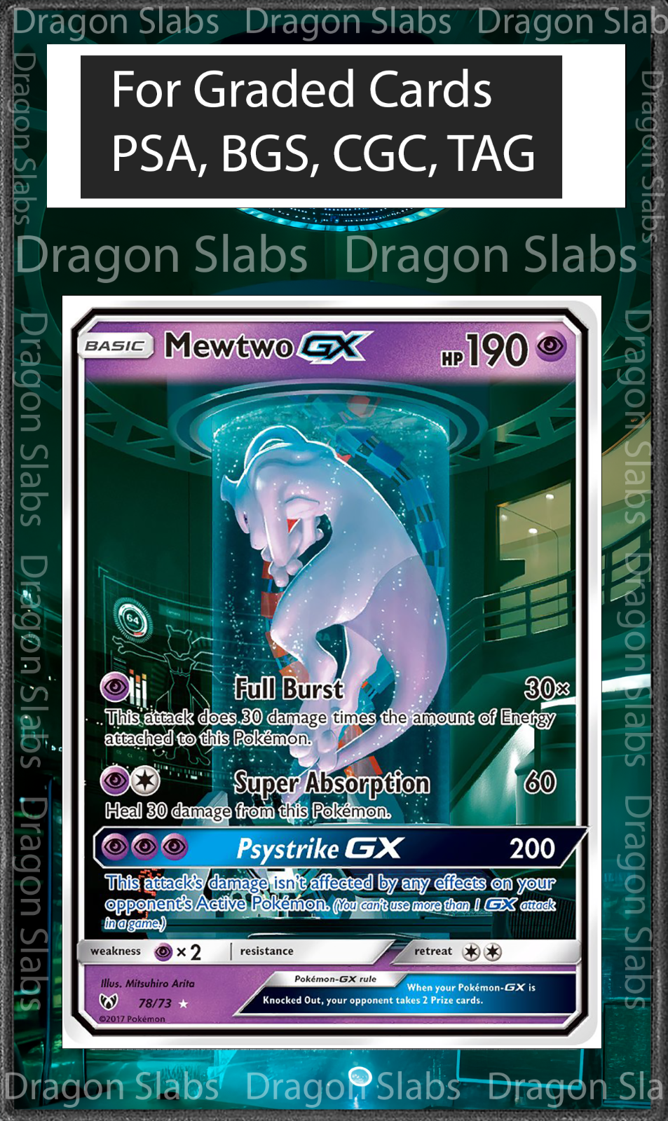 Mewtwo GX 78 Shining Legends PSA BGS CGC TAG Extended Art Pokemon