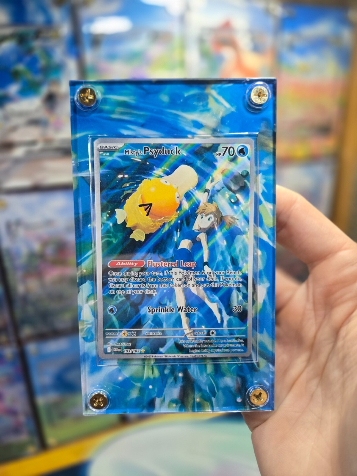 Pokemon Misty's Psyduck 193/182 Destined Rival Extended Art Case