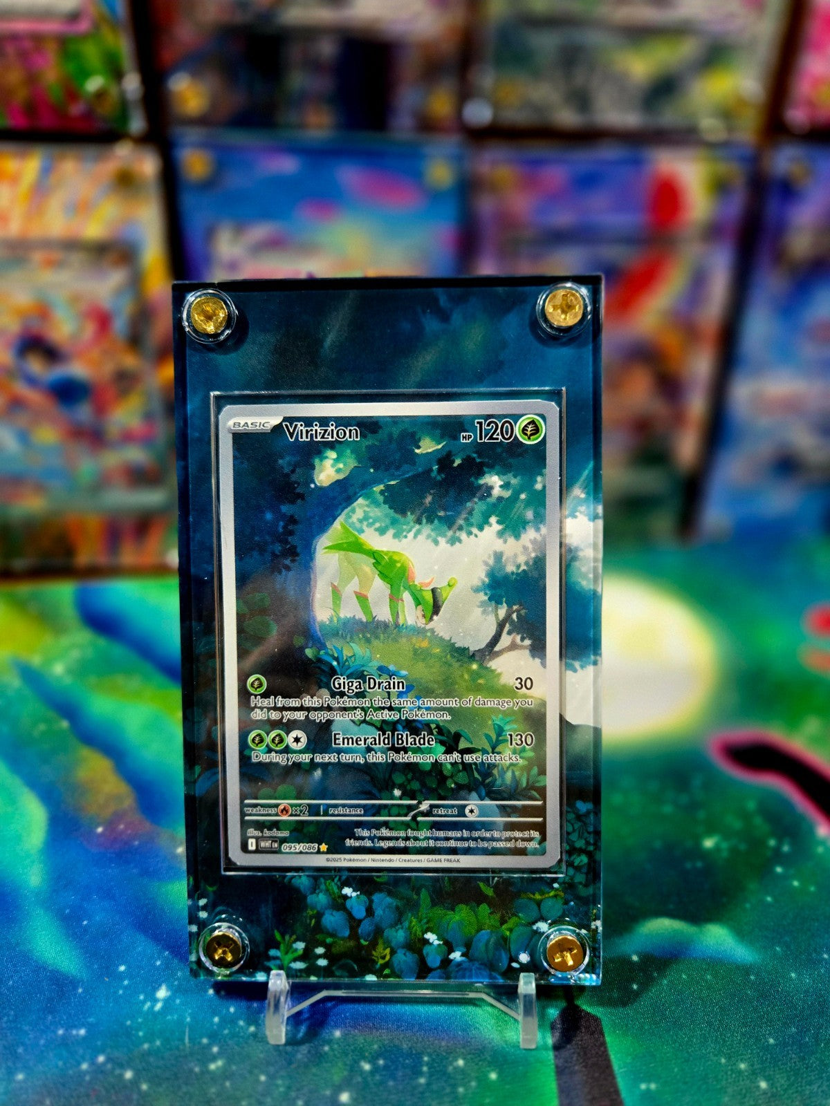 Pokemon Virizion 095/086 IR White Flare Extended Art Case