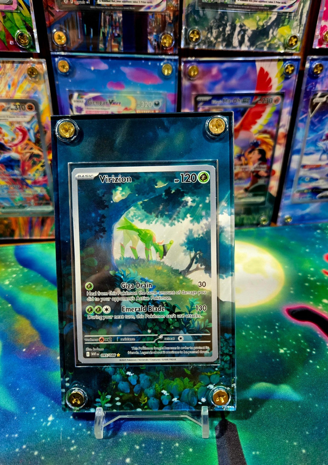 Pokemon Virizion 095/086 IR White Flare Extended Art Case
