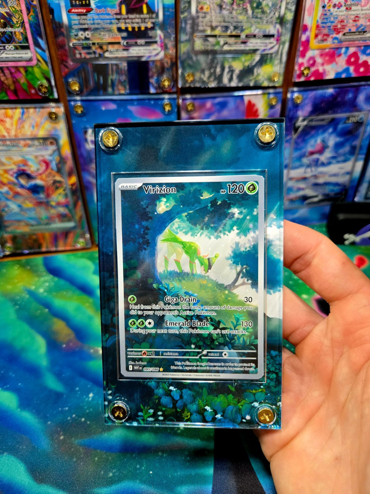 Pokemon Virizion 095/086 IR White Flare Extended Art Case