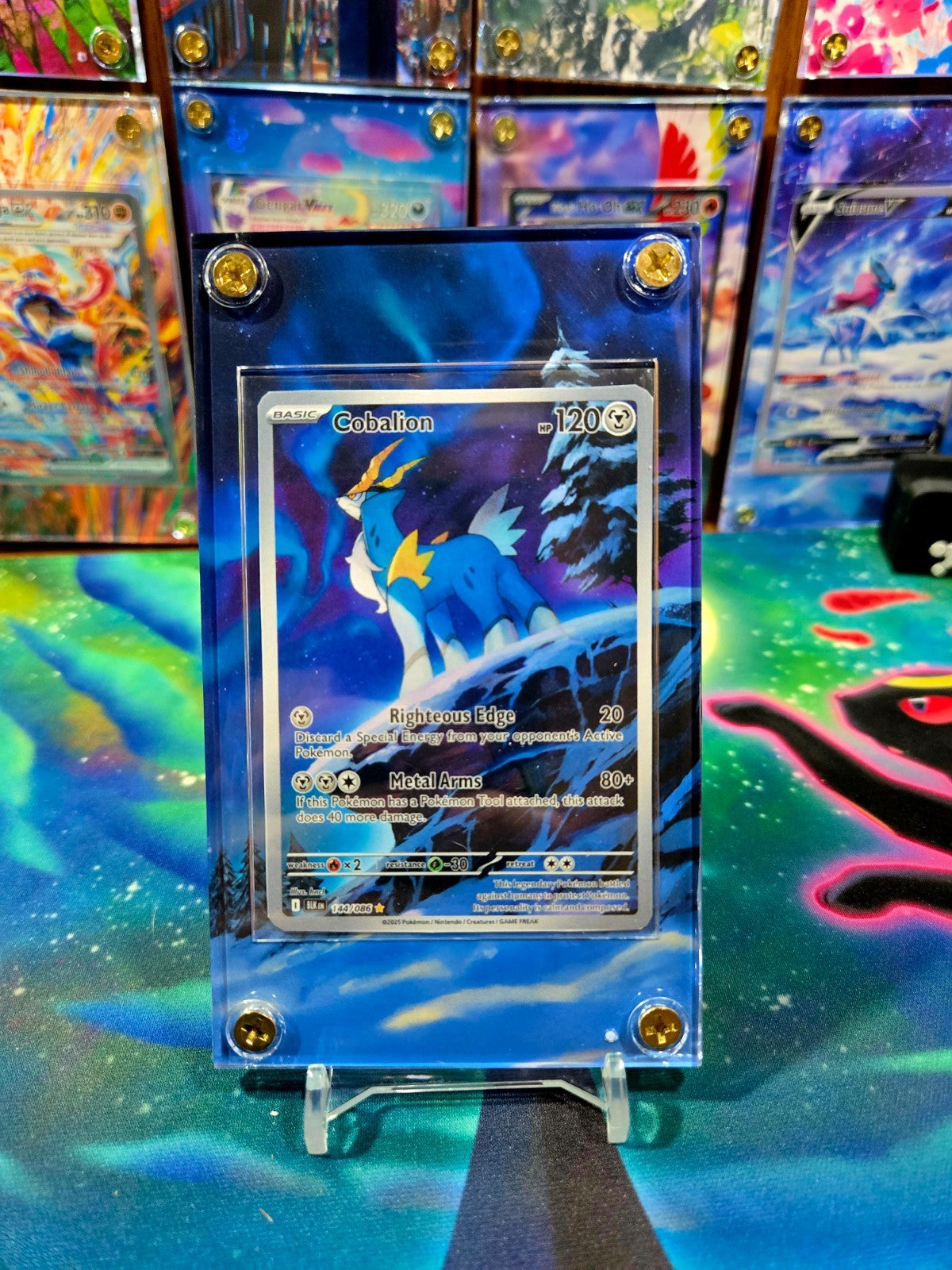Pokemon Cobalion 144/086 IR Black Bolt Extended Art Case