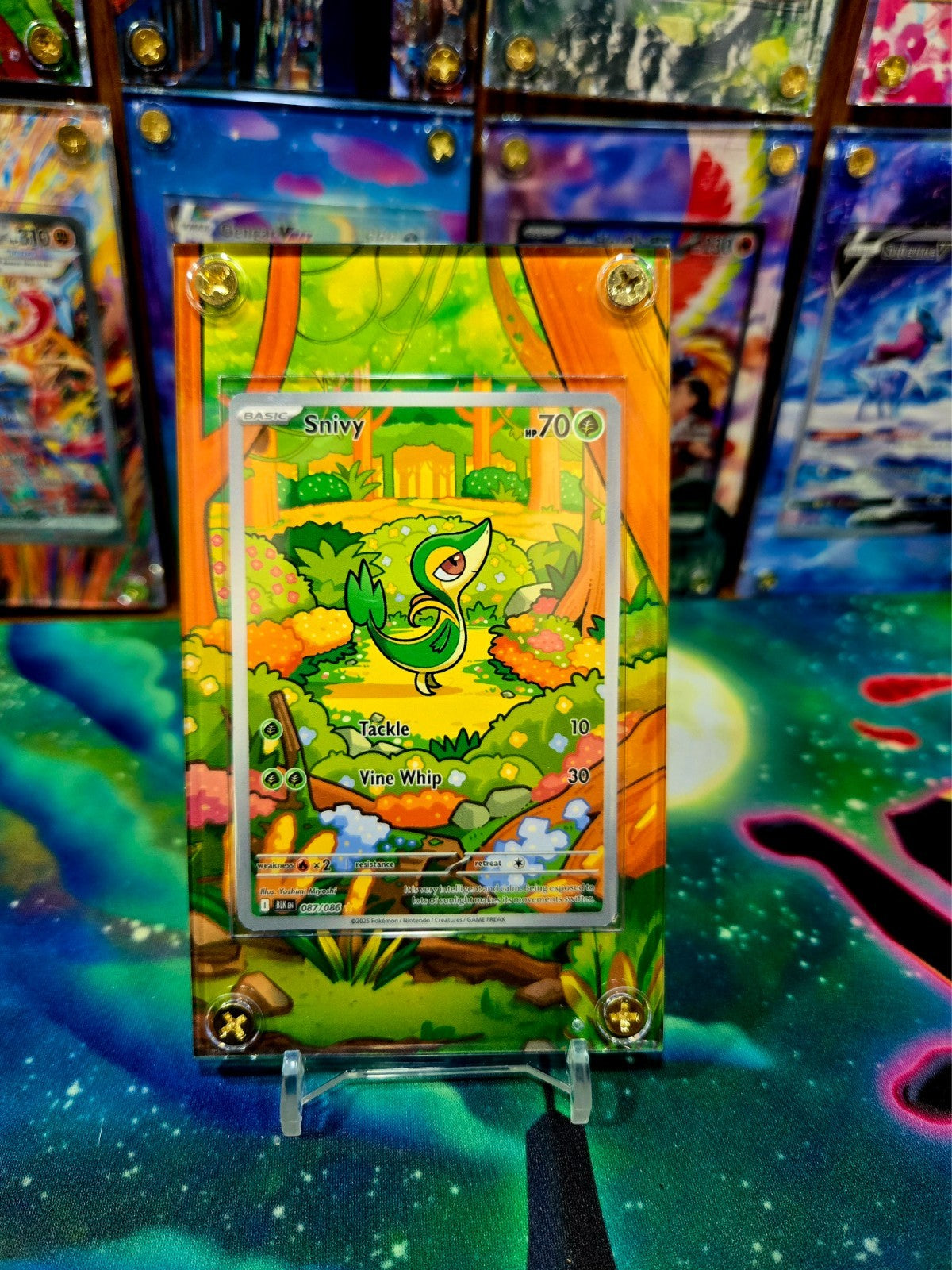 Pokemon Snivy IR 087/086 Black Bolt Extended Art Case