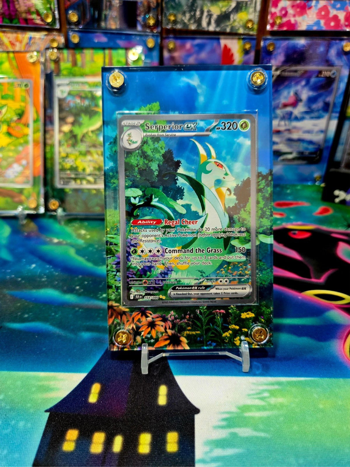 Pokemon Serperior EX SIR 164/086 Black Bolt Extended Art Case