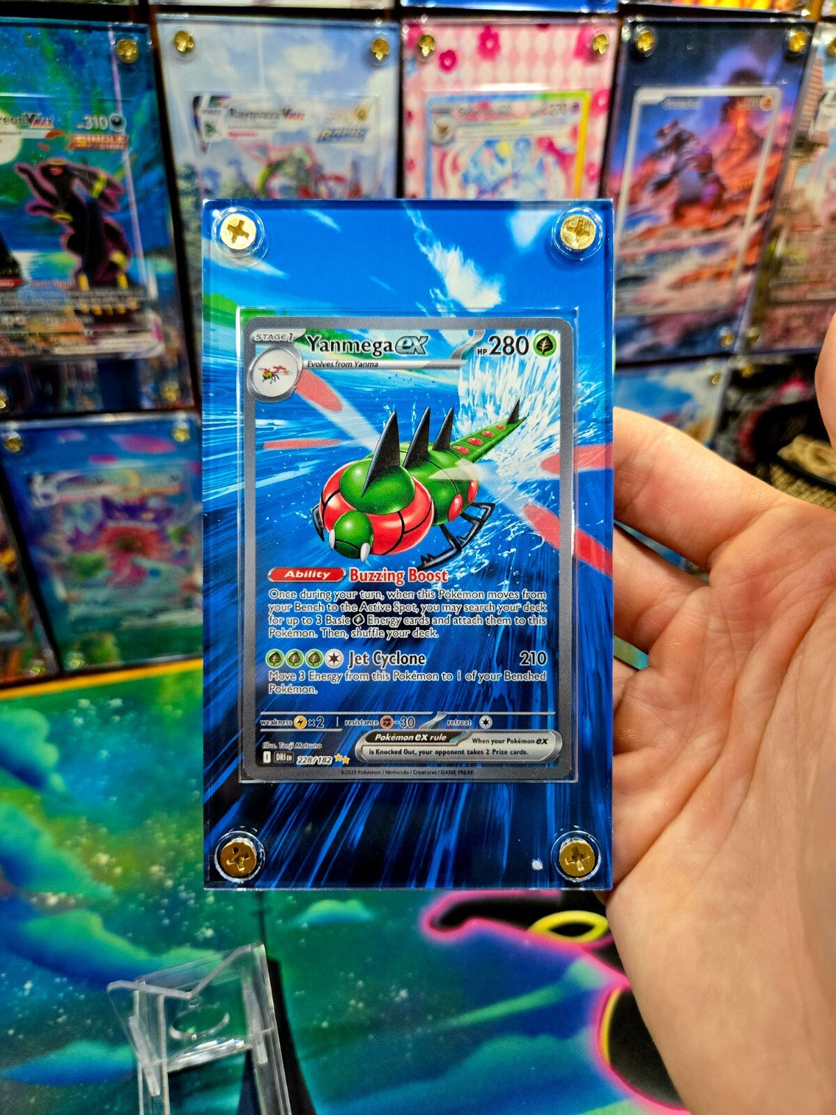 Pokemon Yanmega EX 228/182 Destined Rivals Extended Art Case