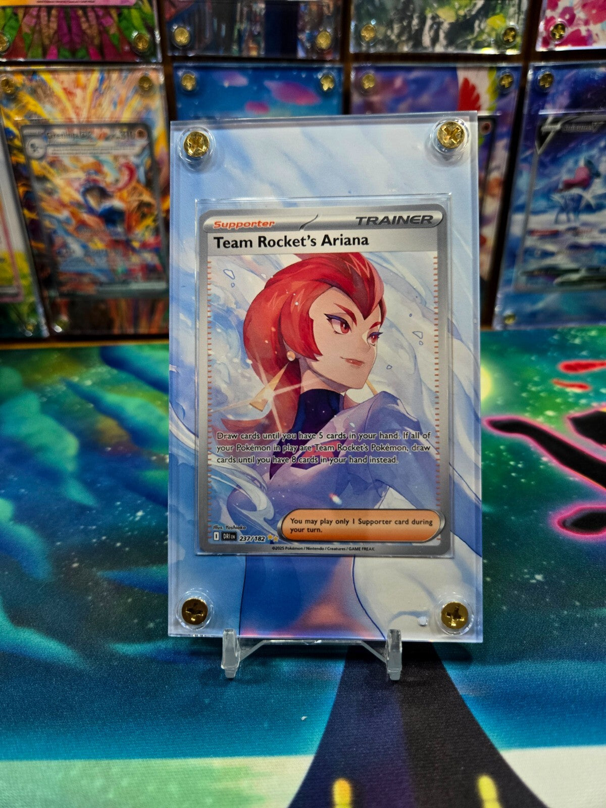 Pokemon Team Rocket's Ariana 237/182 Destined Rival Extended Art Case