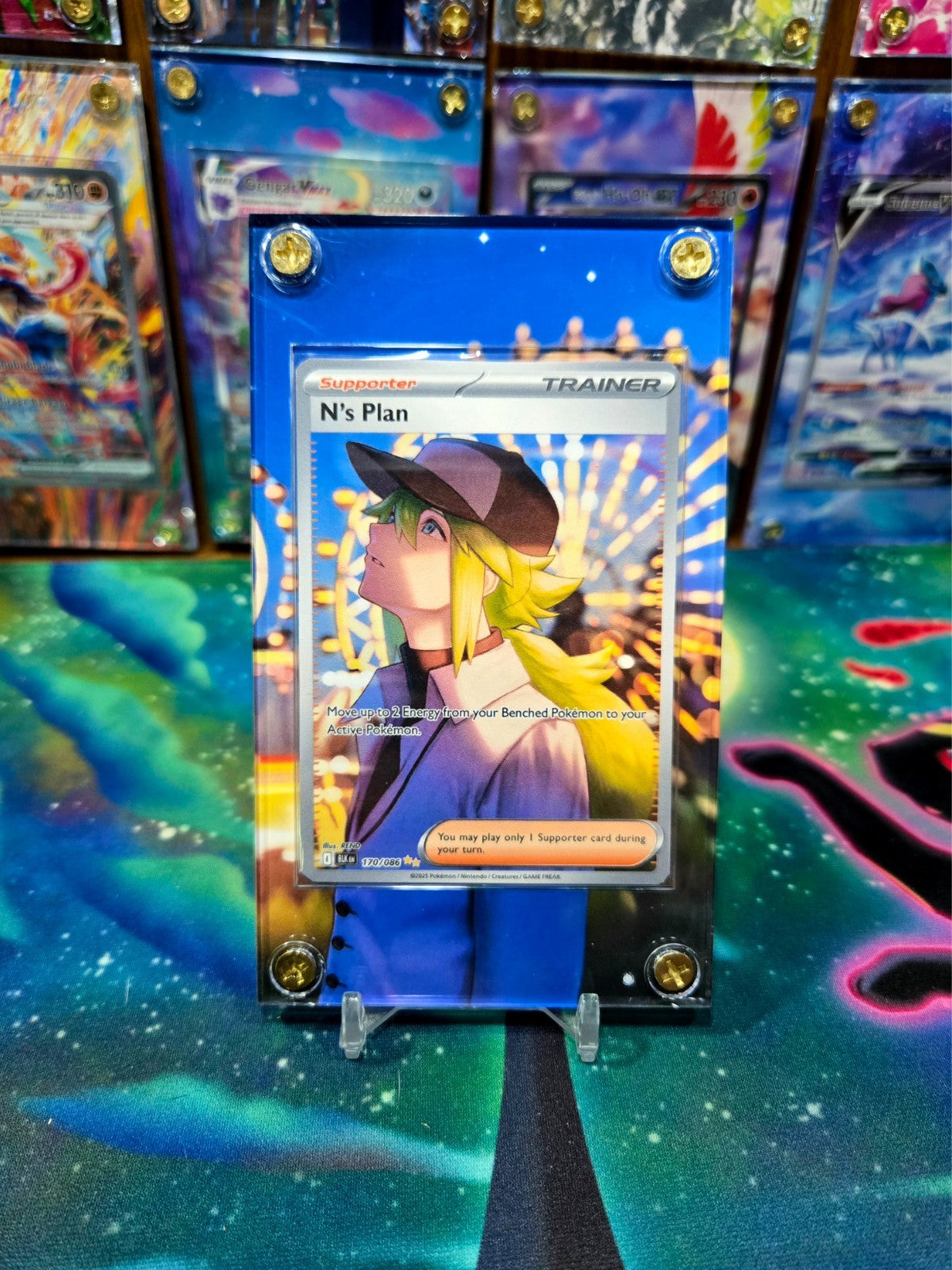Pokemon N’s Plan SIR 170/086 Black Bolt Extended Art Case