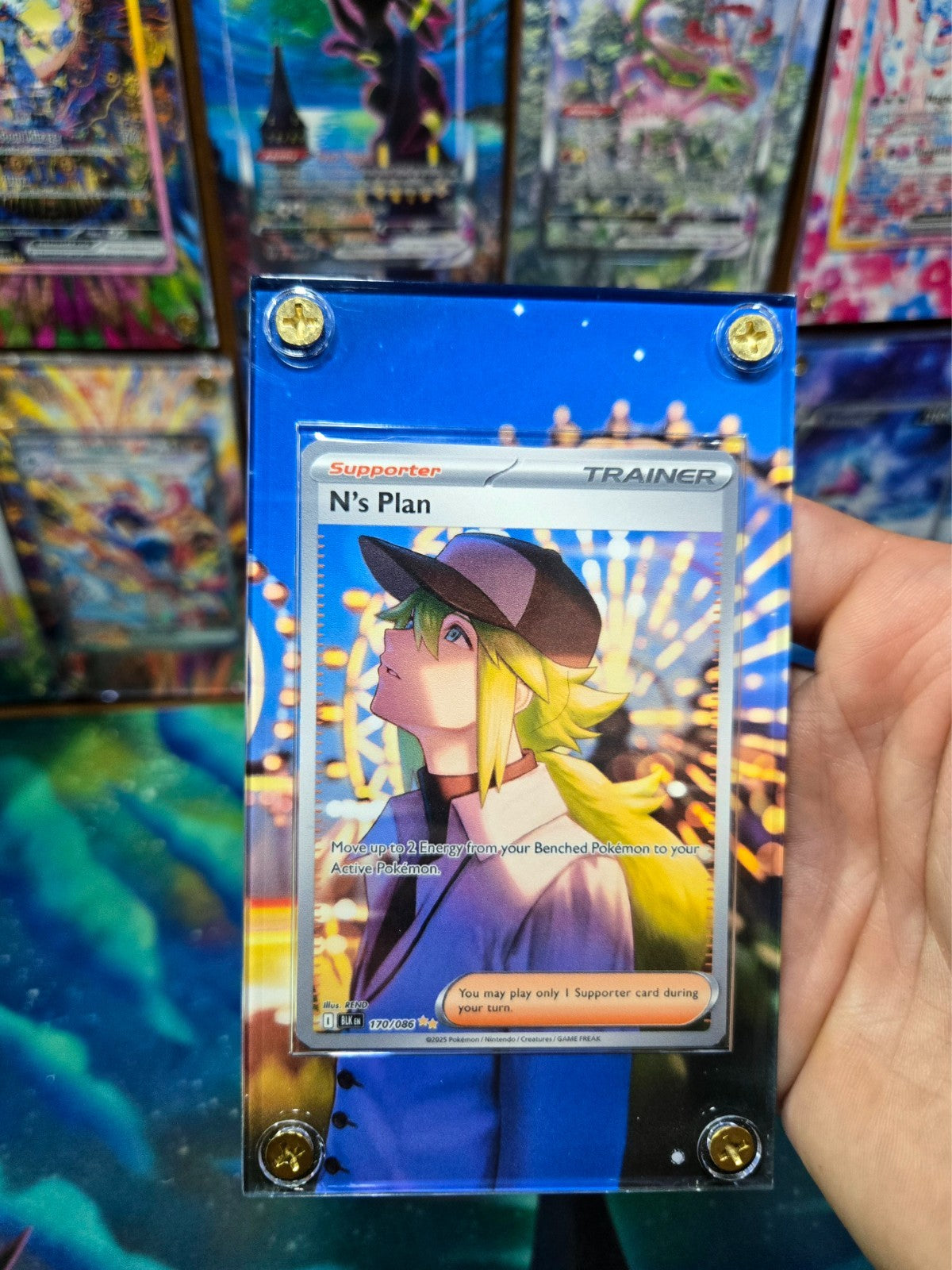 Pokemon N’s Plan SIR 170/086 Black Bolt Extended Art Case