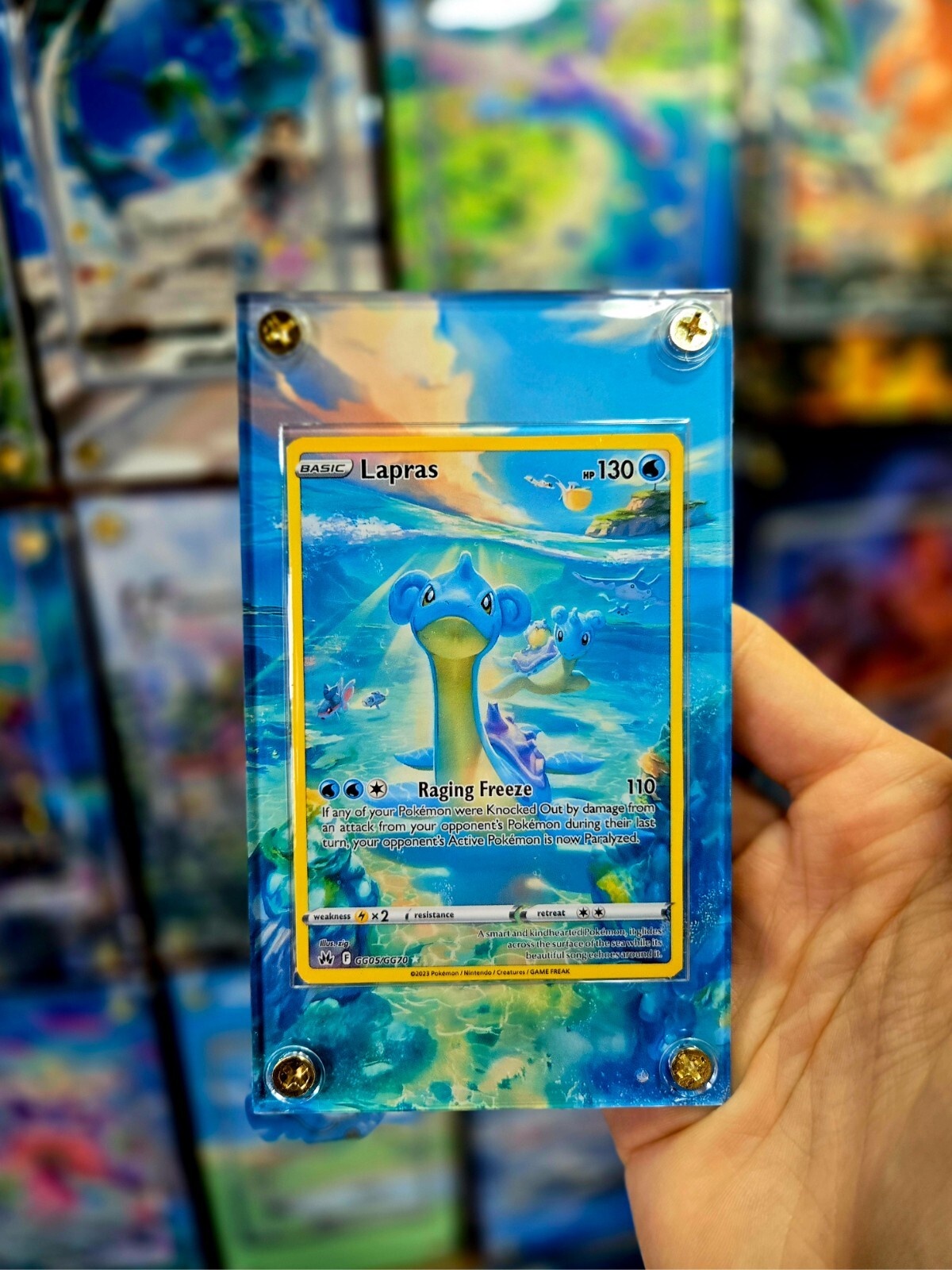 Pokemon Lapras GG05/GG70 Crown Zenith Extended Artwork Custom Case