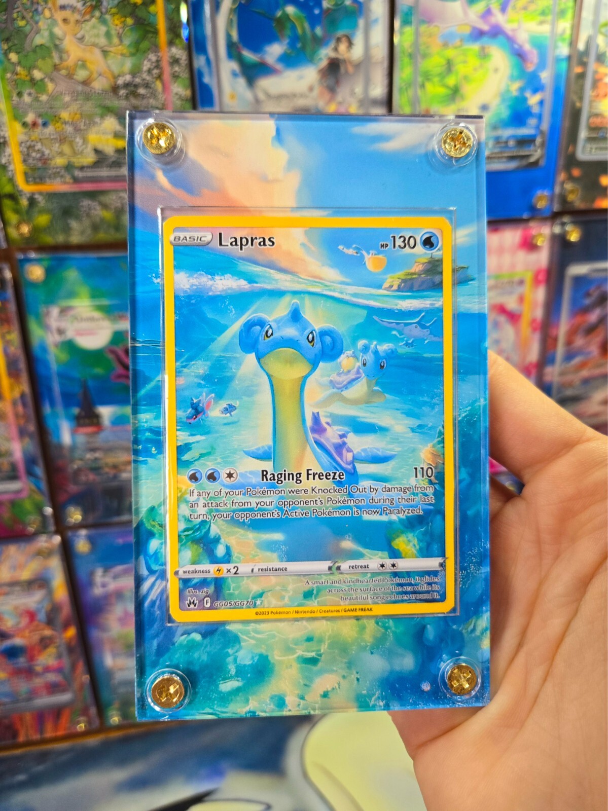 Pokemon Lapras GG05/GG70 Crown Zenith Extended Artwork Custom Case