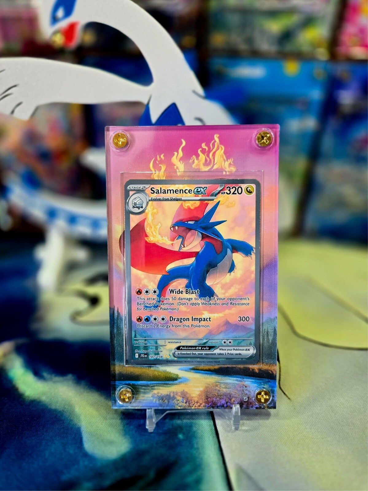 Pokemon Salamence EX SIR 187/159 Journey Together Extended Art Custom Case