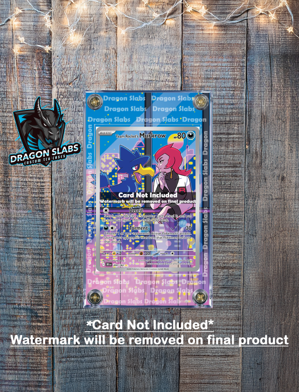Pokemon Team Rocket's Murkrow 200/182 Destined Rival Extended Art Case