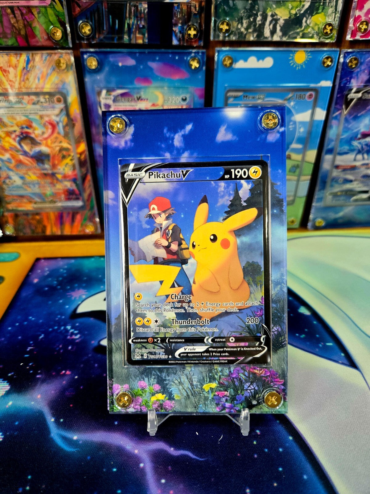 Pokemon Pikachu Pikachu V TG16/TG30 Lost Origin Extended Art Custom Case