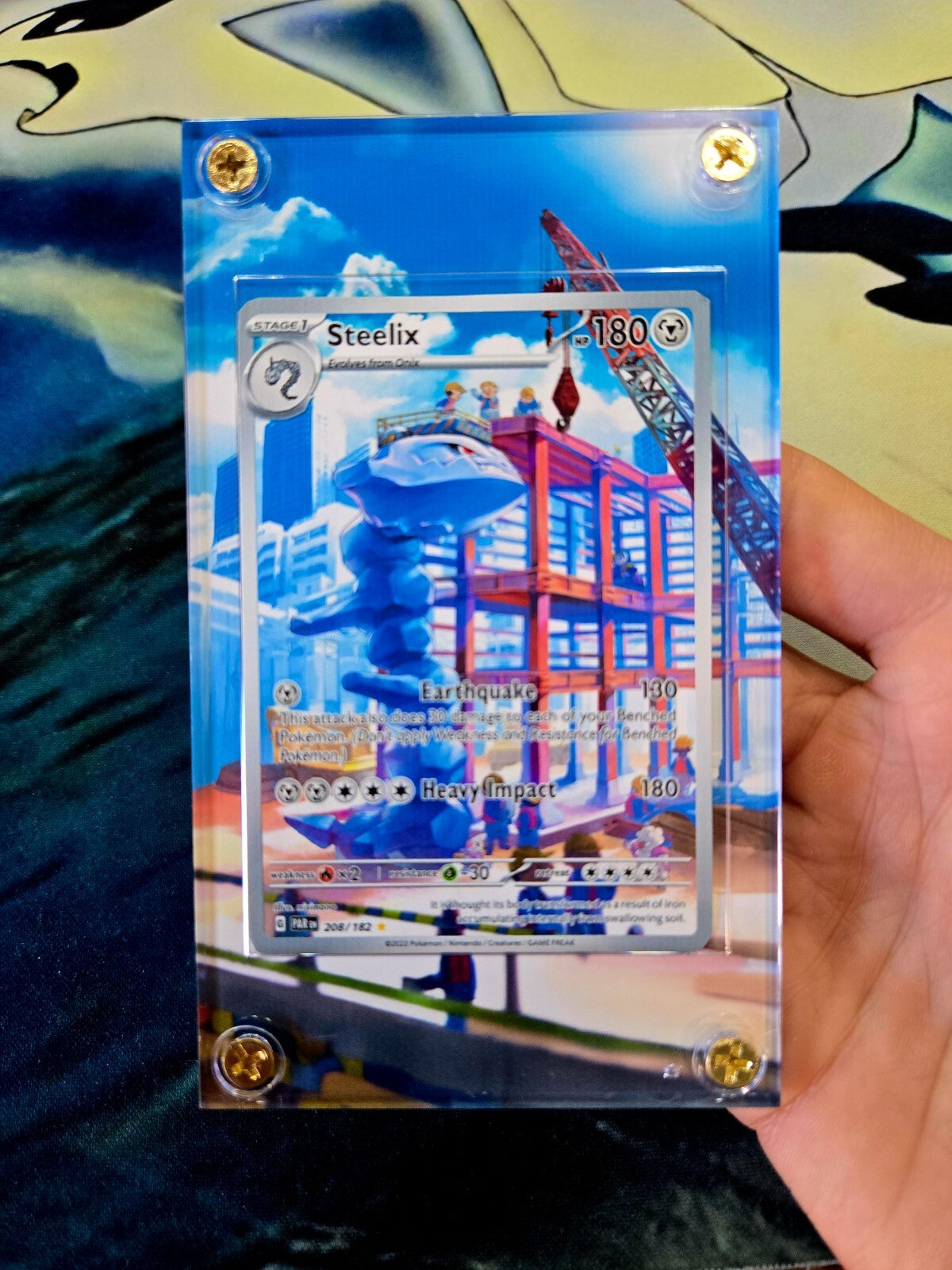 Pokemon Steelix 208/182 Paradox Rift Custom Dispplay Case