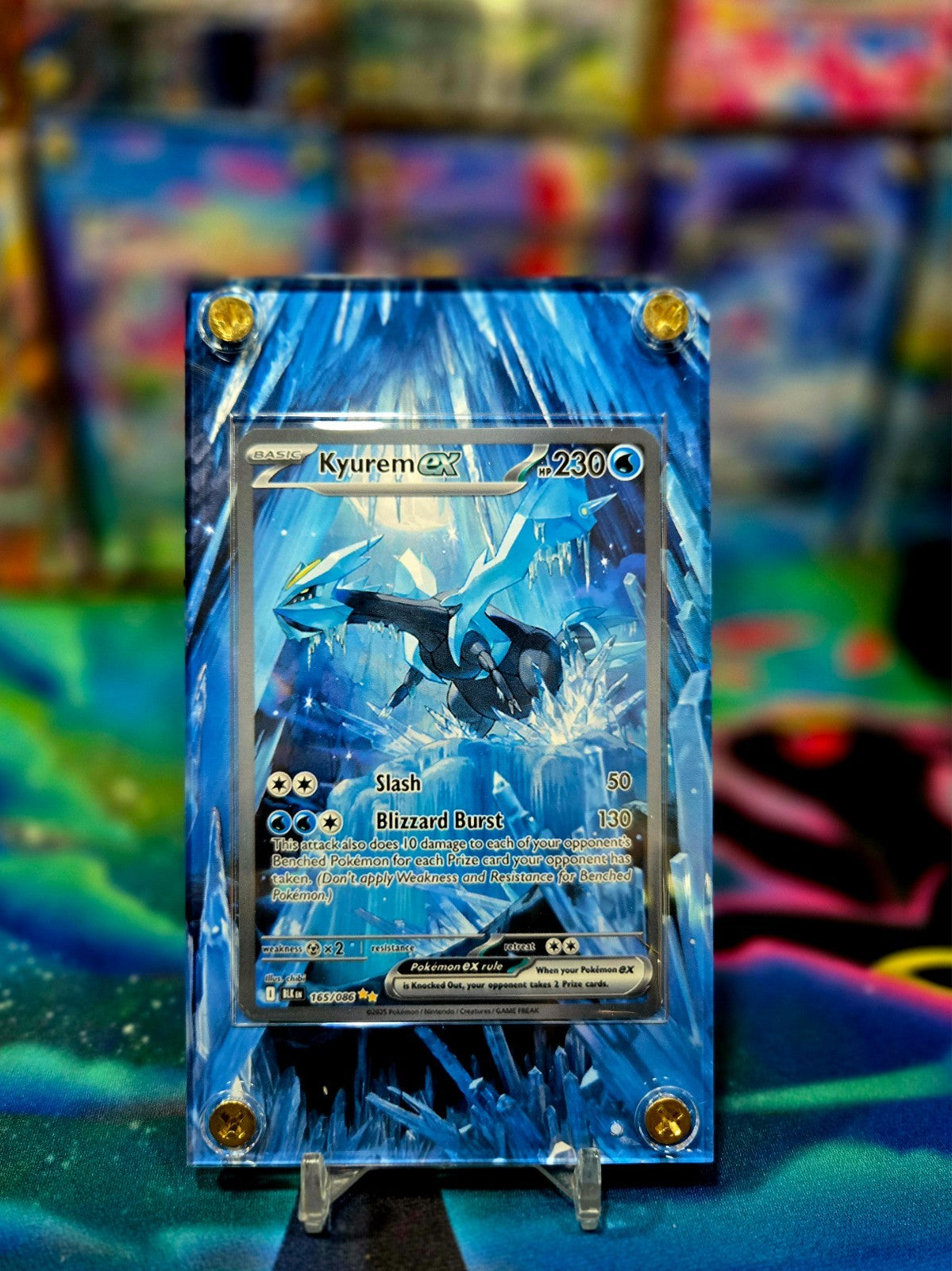 Pokemon Kyurem EX 165/086 SIR Black Bolt Extended Art Case