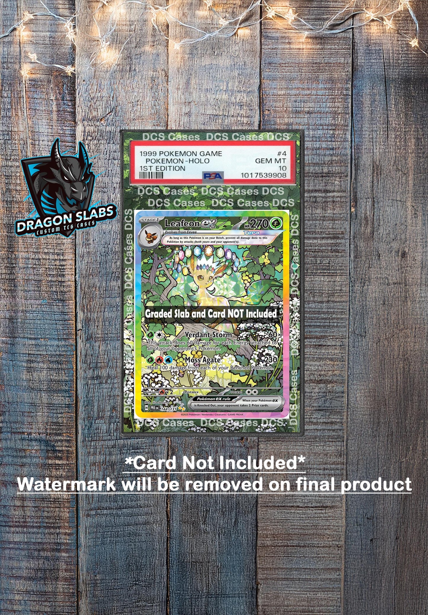 Leafeon Ex Sir 144/131 PSA bgs CGC tag Extended Artwork Pokemon TCG from Prismatic Evolutions