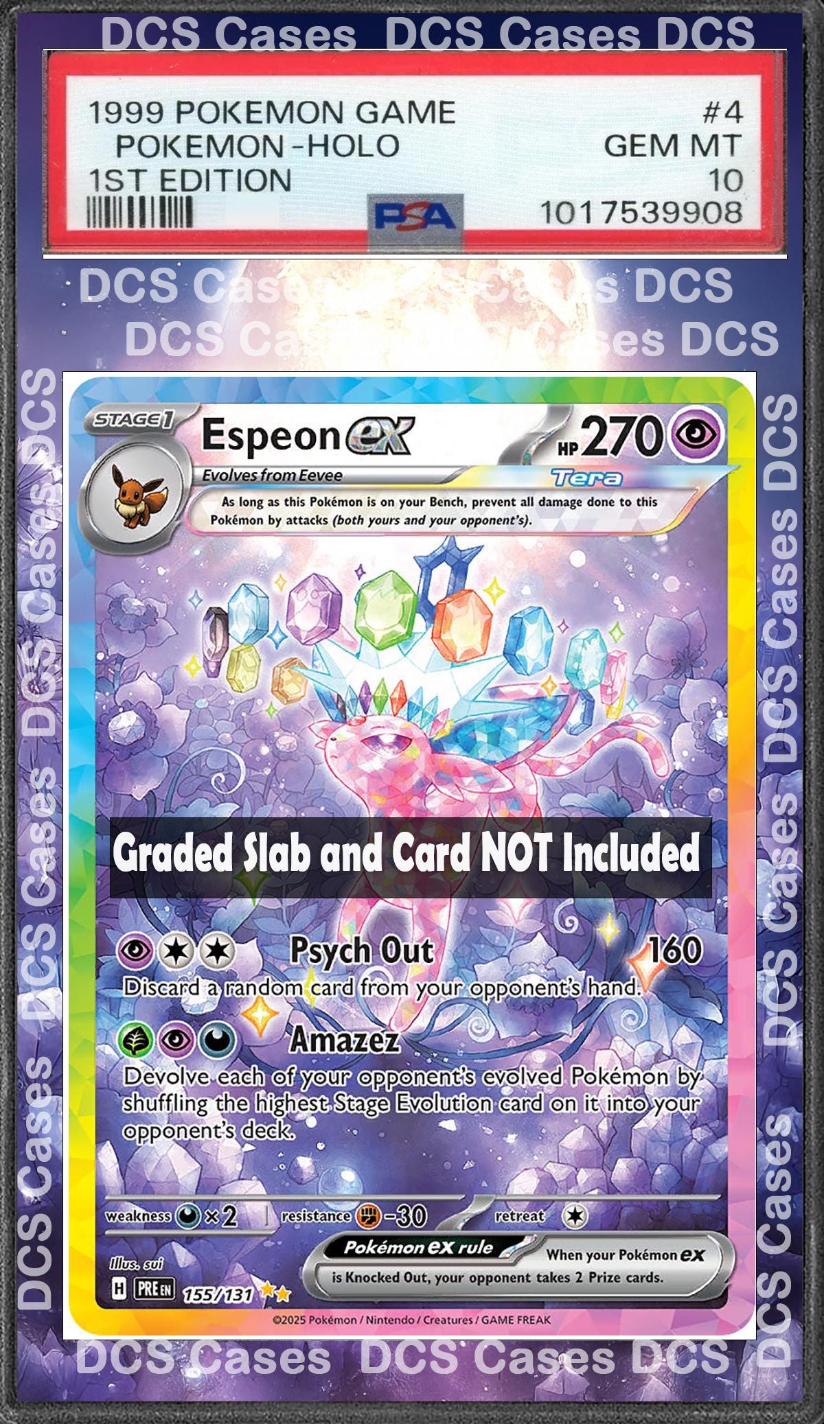 Espeon ex 155/131 PSA bgs CGC tag Extended Artwork Pokemon TCG from Prismatic Evolutions