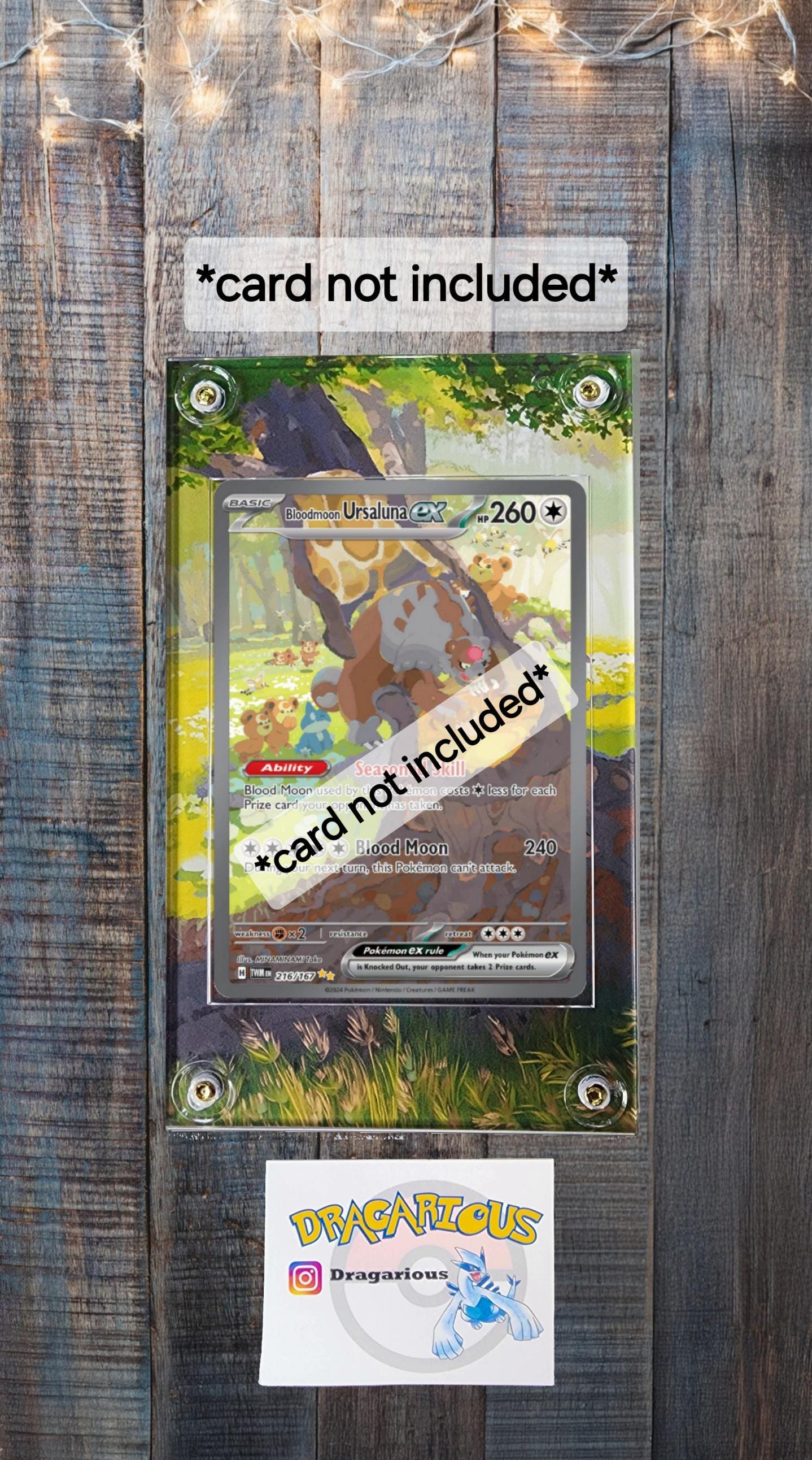 Pokemon Bloodmoon Ursaluna EX 216/217 Twilight Masquerade Custom Display Case Slab