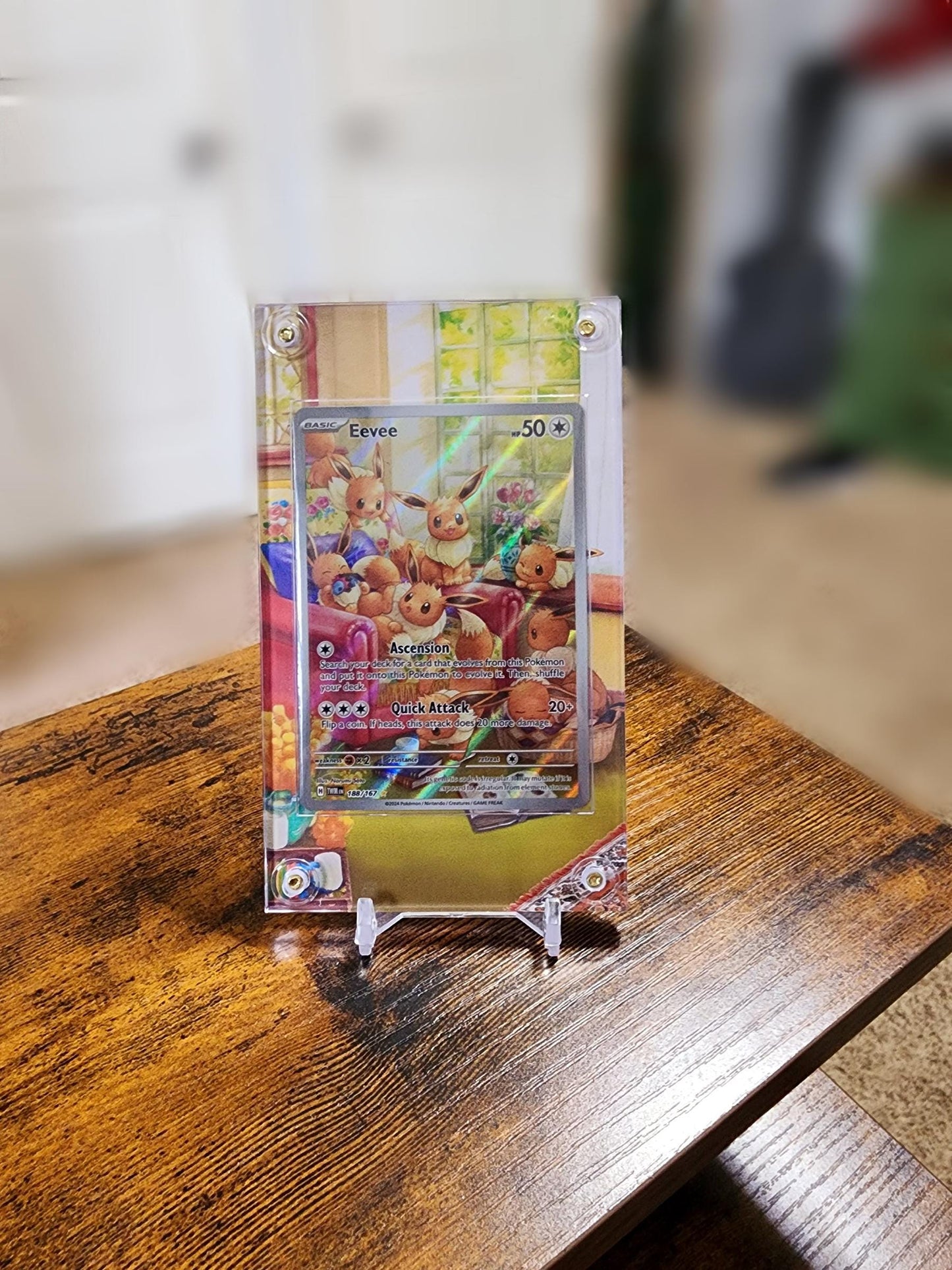 Pokemon Eevee 188 IR Twilight Masquerade Custom Case Slab