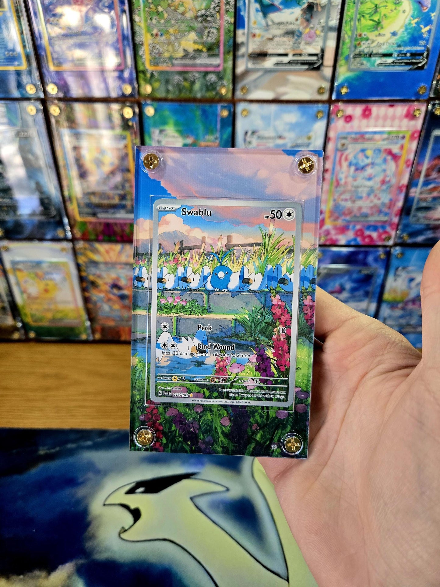 Pokemon Swablu 213/182 Paradox Rift Custom Case