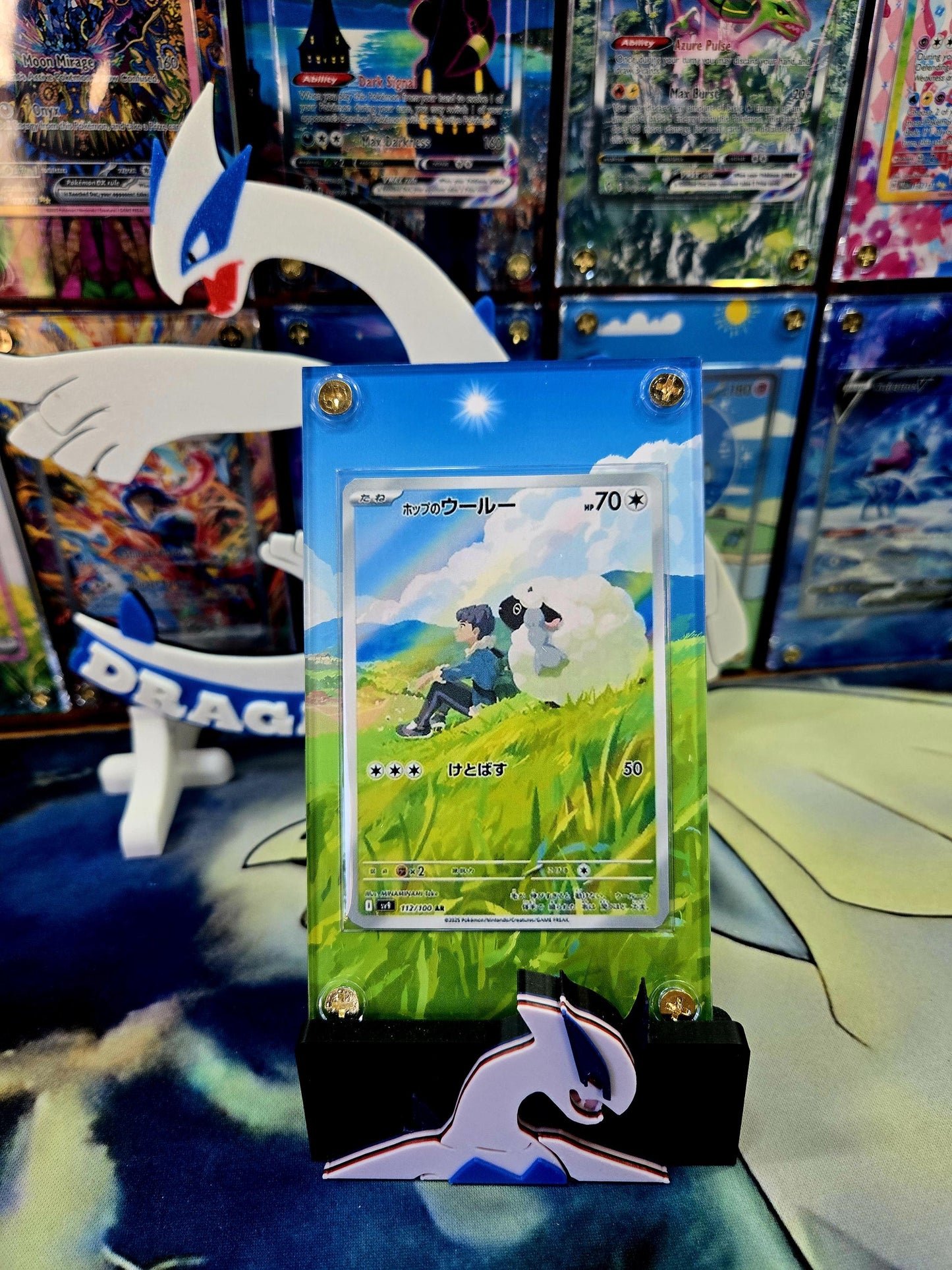 Pokemon Hop's Wooloo 112/100 Sv9 Custom Display Case Extended Artwork