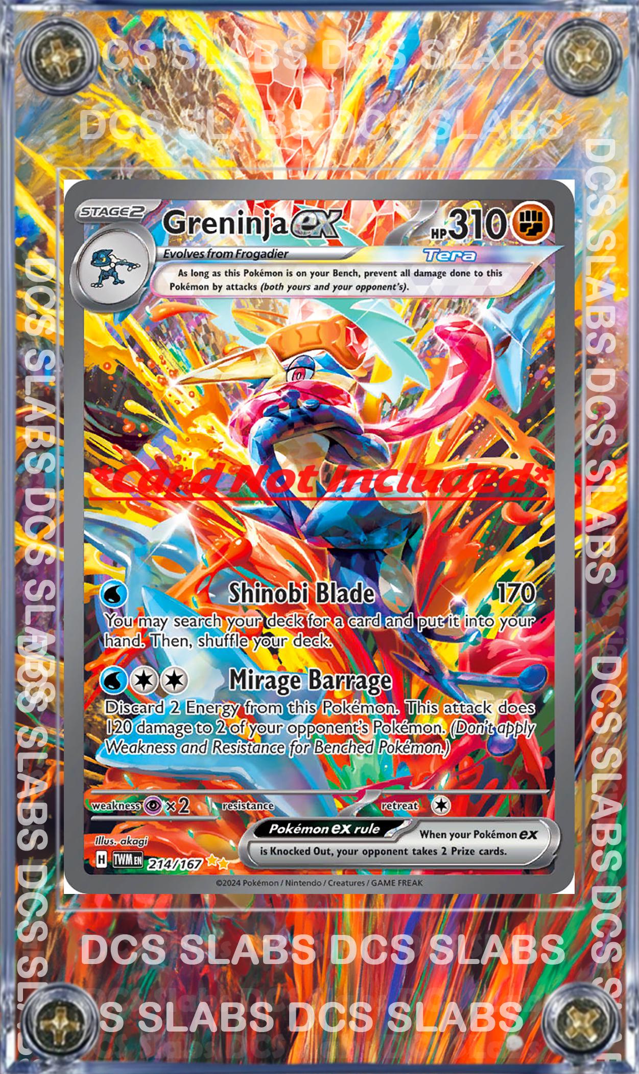 Pokemon Greninja EX SIR Twilight Masquerade 214/167 Custom Case Slab