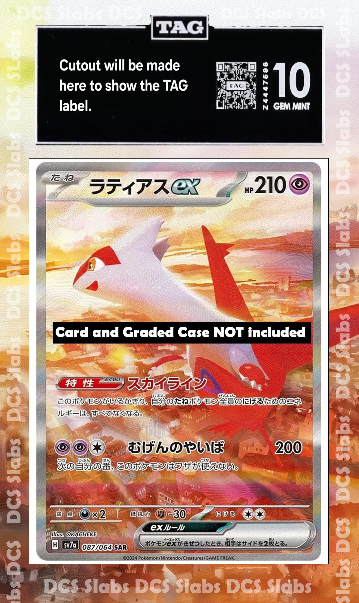 Latias EX 239/191 PSA bgs CGC tag Extended Artwork Pokemon Surging Sparks
