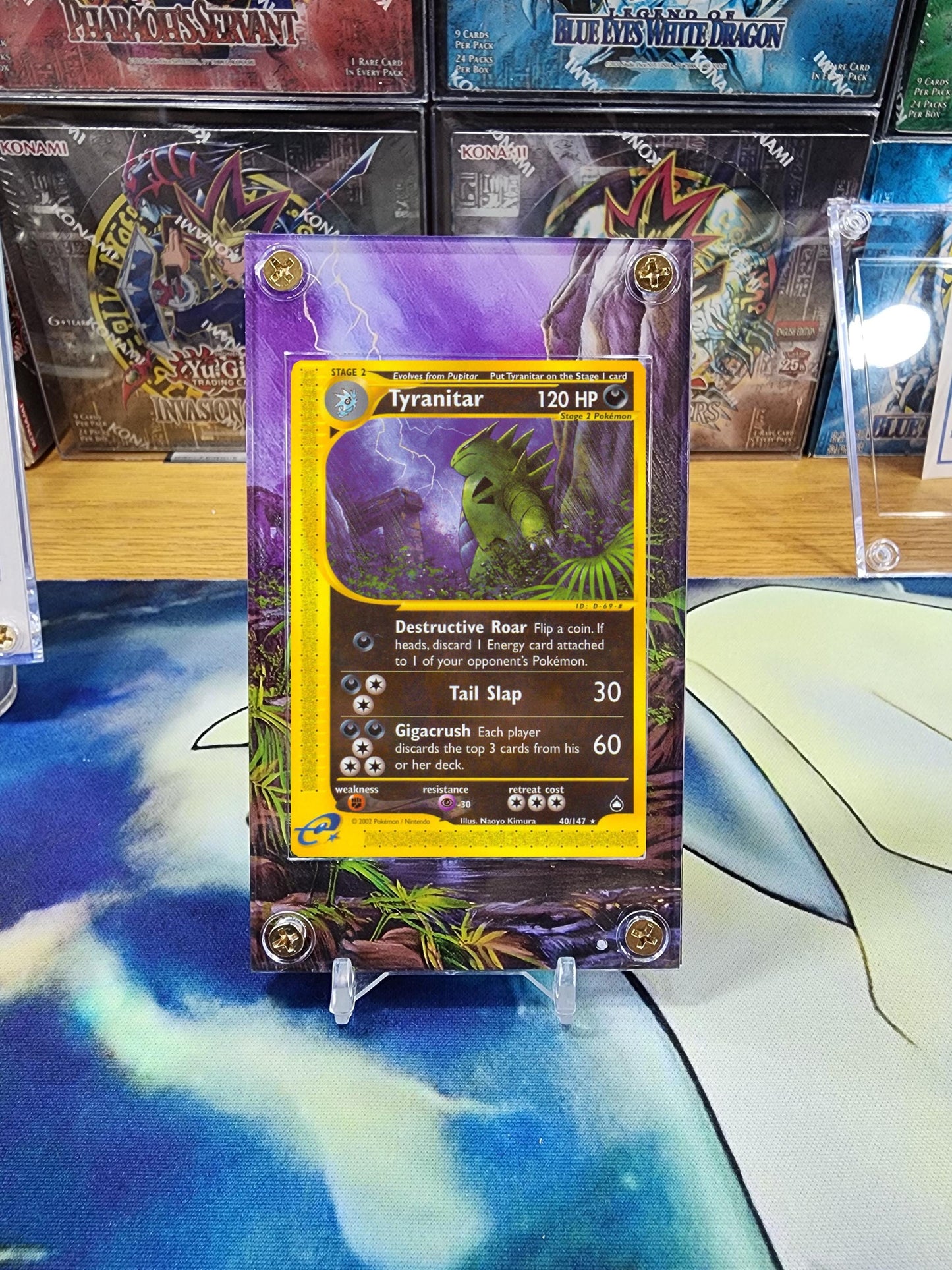 X2 Pokemon Tyranitar 66/165 29/165 Expedition Aquapolis Custom Case