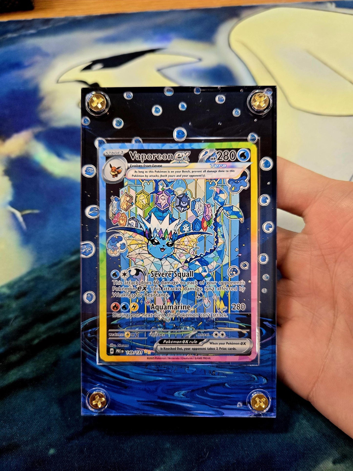 x3 Pokemon Card Jolteon, Vaporeon, Flareon EX SIR 146,149,153 Prismatic Evolutions Custom Cases