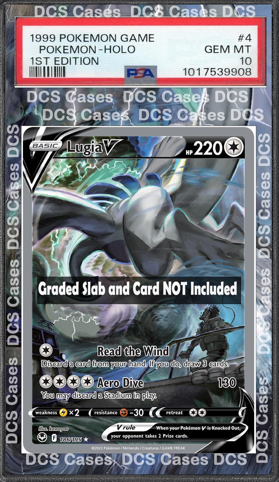 Lugia V Alt Art 186/195 PSA bgs CGC tag Extended Artwork Pokemon TCG from Silver Tempest and Paradigm Trigger