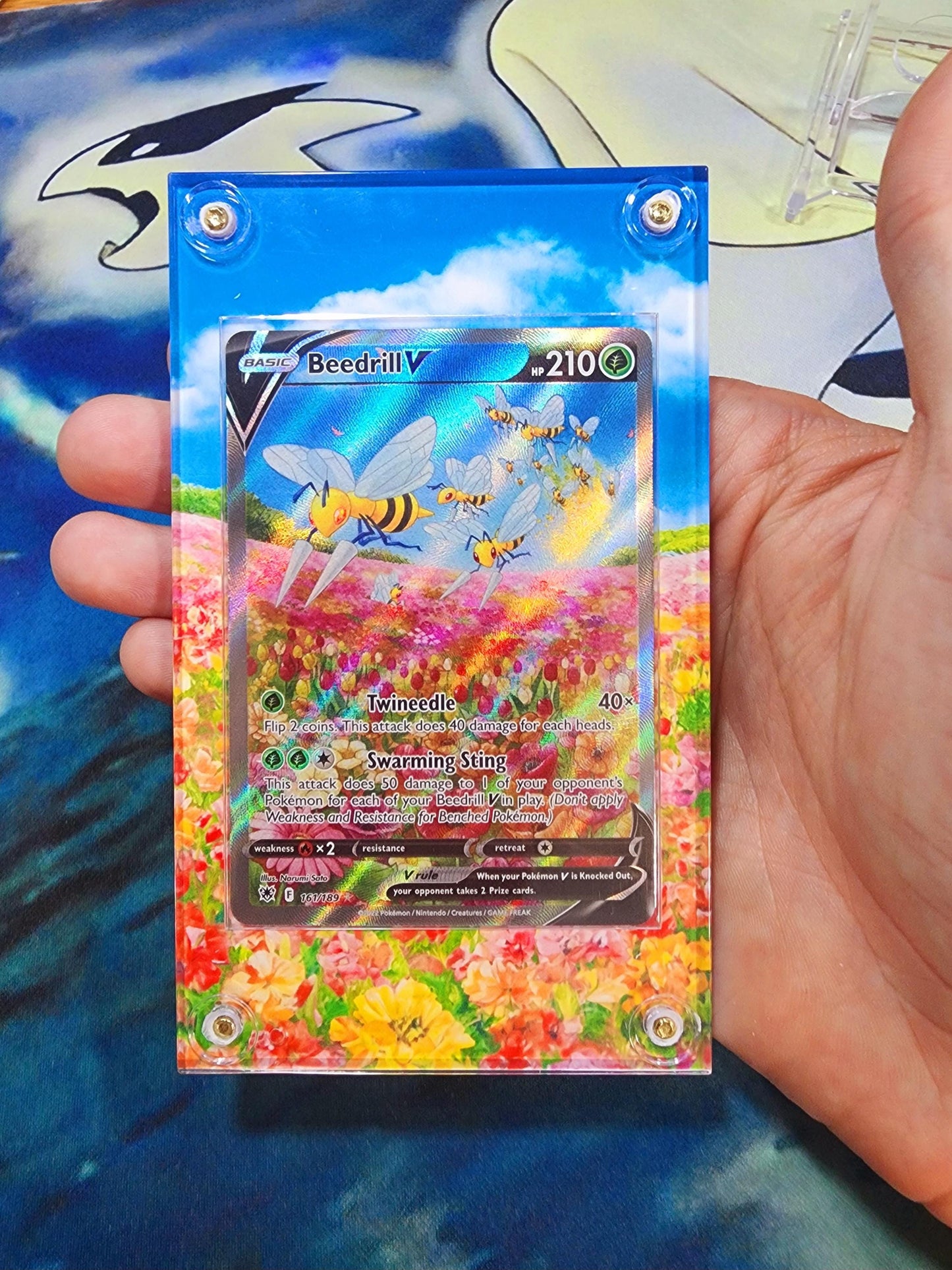 Pokemon Beedrill V Astral Radiance Custom Case Slab