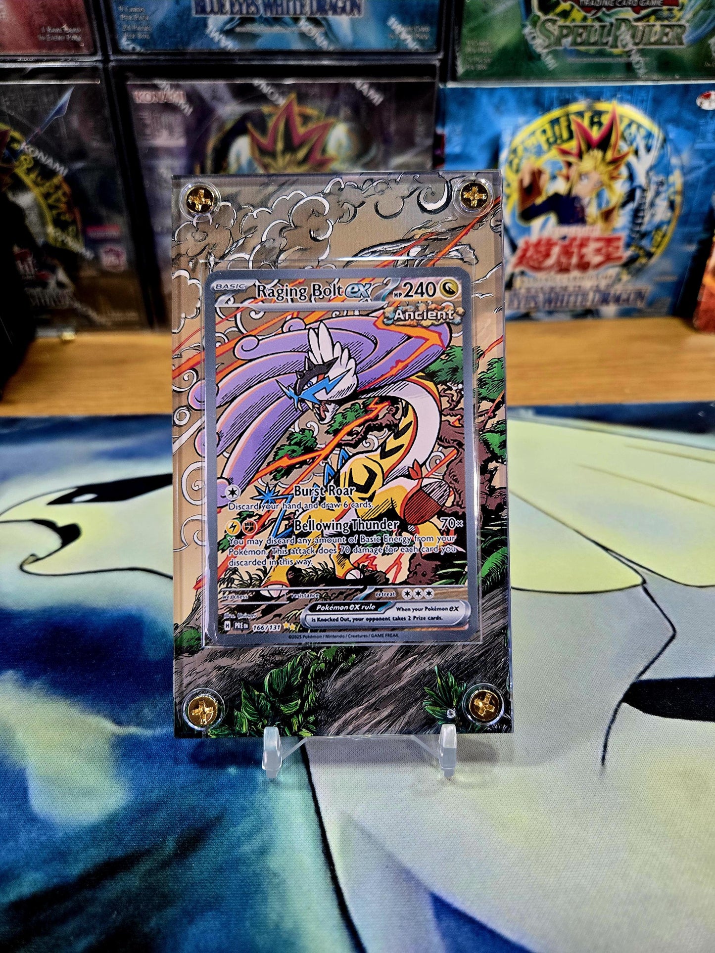 Pokemon Raging Bolt EX SIR 166/131 Prismatic Evolutions Custom Case