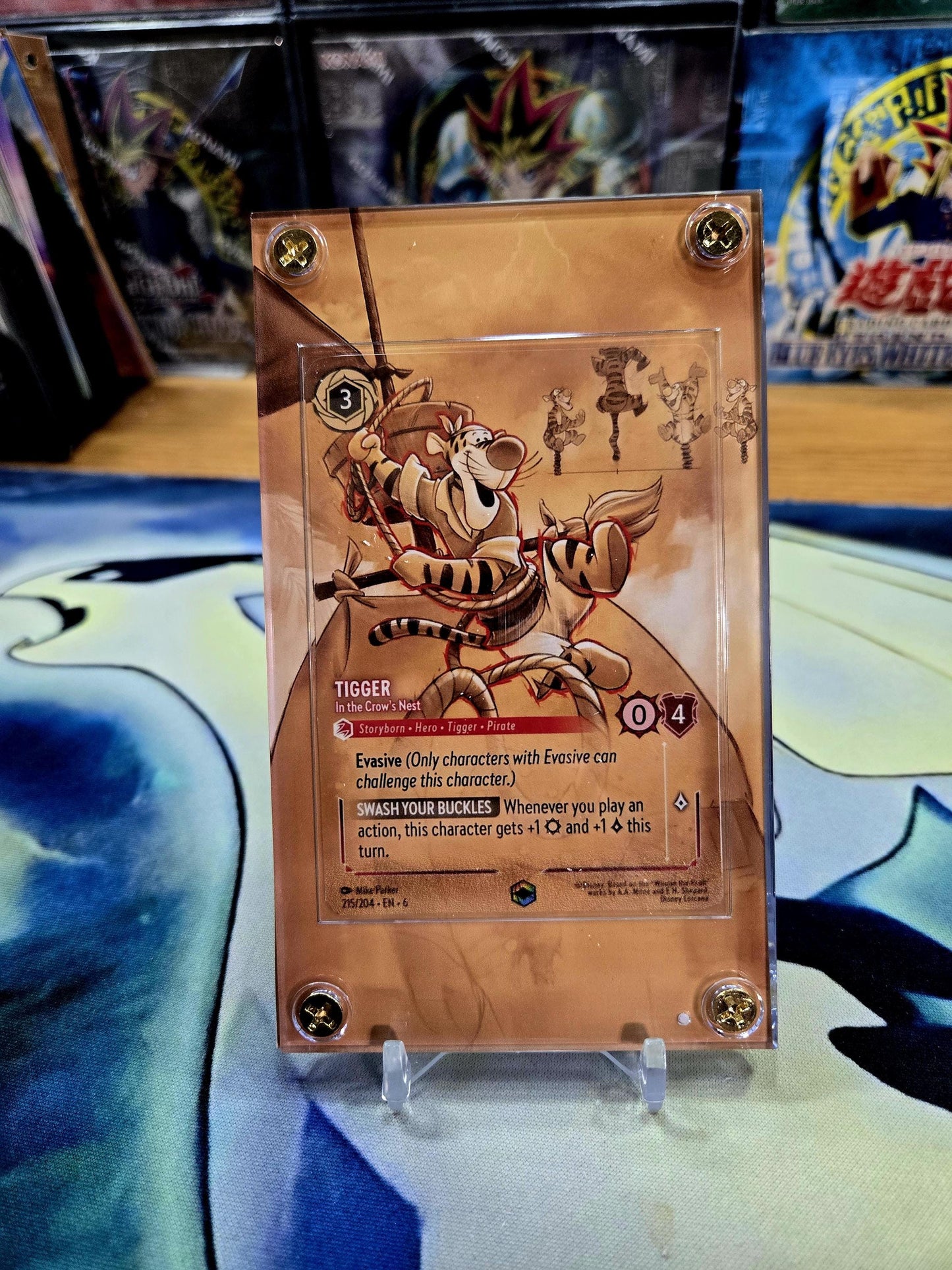 Disney Lorcana Azurite Sea Tigger In The Crow's Nest 215/204 Enchanted Chapter 6 Custom Case