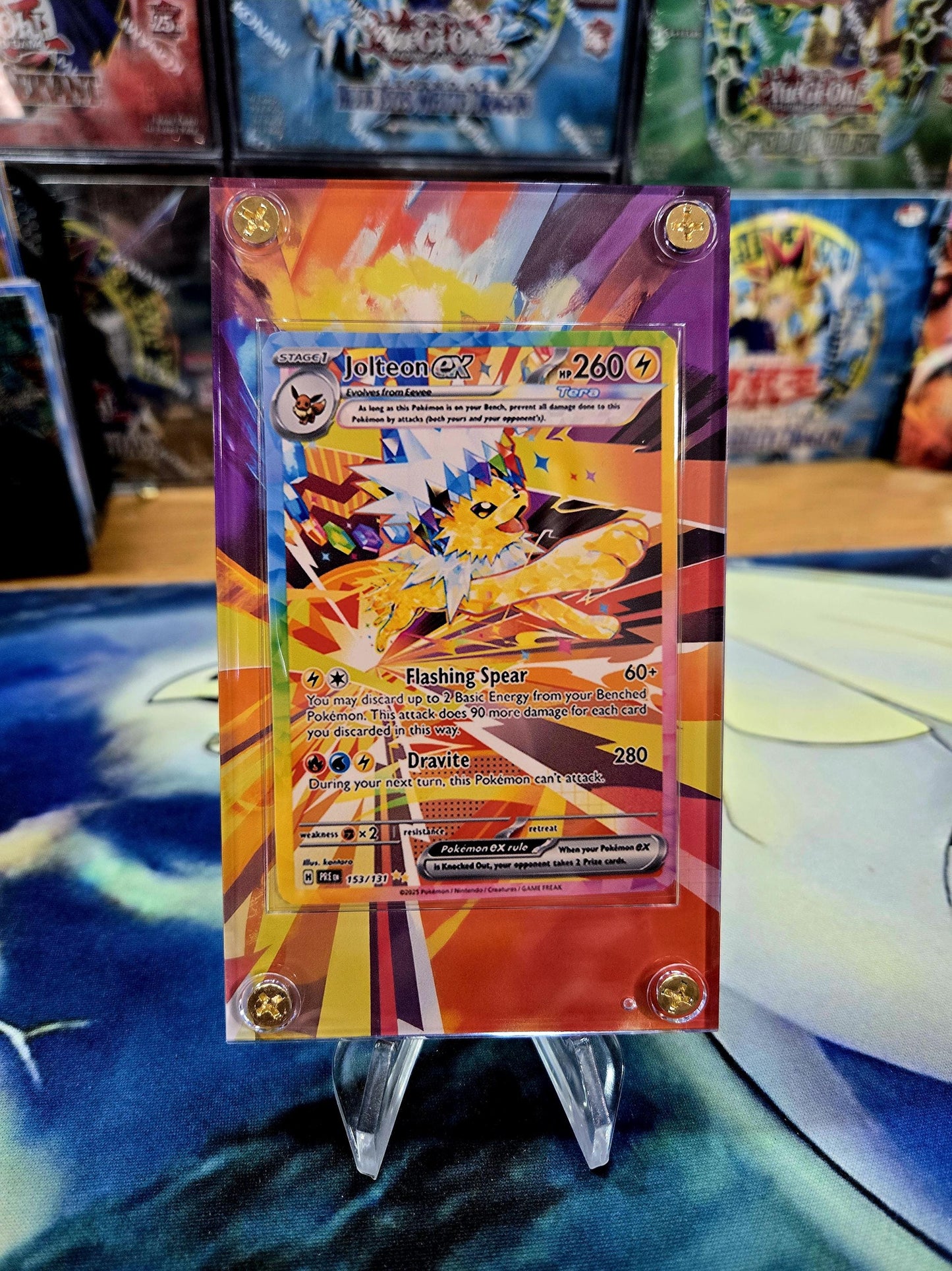x3 Pokemon Card Jolteon, Vaporeon, Flareon EX SIR 146,149,153 Prismatic Evolutions Custom Cases